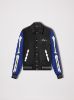 BONES VARSITY JACKET - BLACK / BLUE sold by AMIRI
