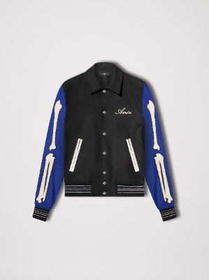 AMIRI BONES VARSITY JACKET - TAN | Parallel