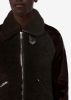 SHEARLING LEATHER AVIATOR JACKET - BROWN sold by AMIRI