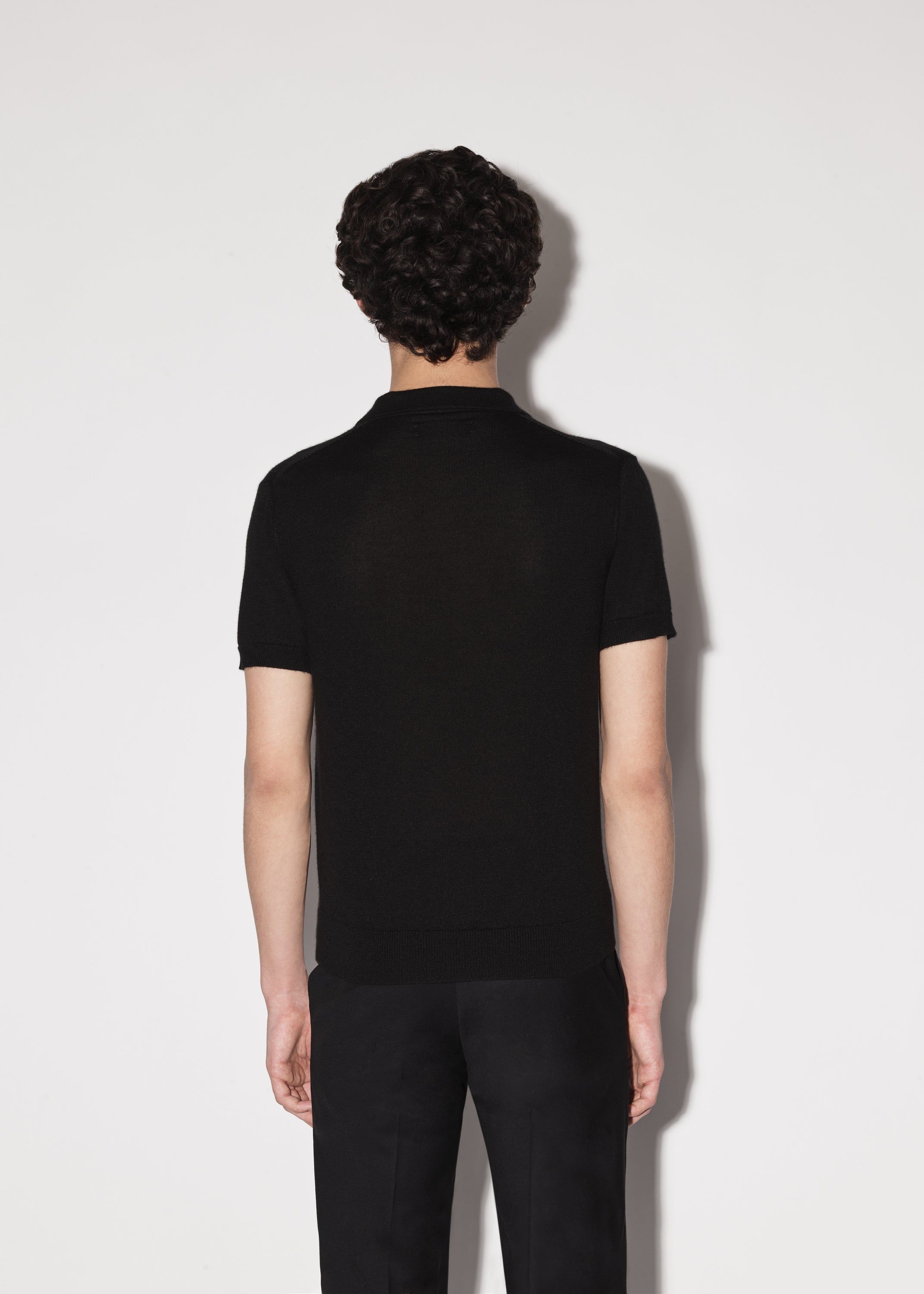 M.A. EMBROIDERED POLO - BLACK sold by AMIRI product image thumbnail 5