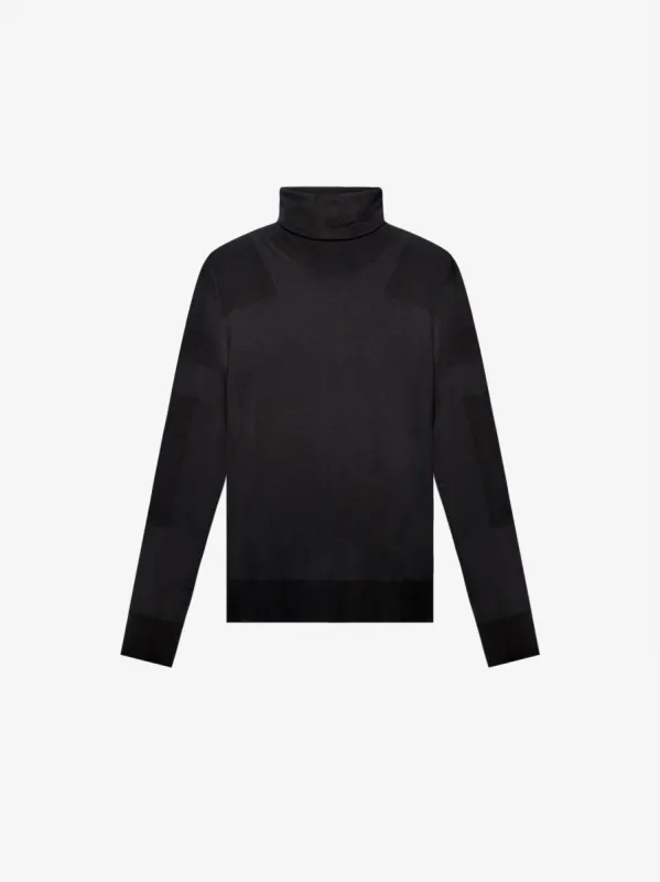 Fitted Wool Turtleneck - Black sold by AMIRI