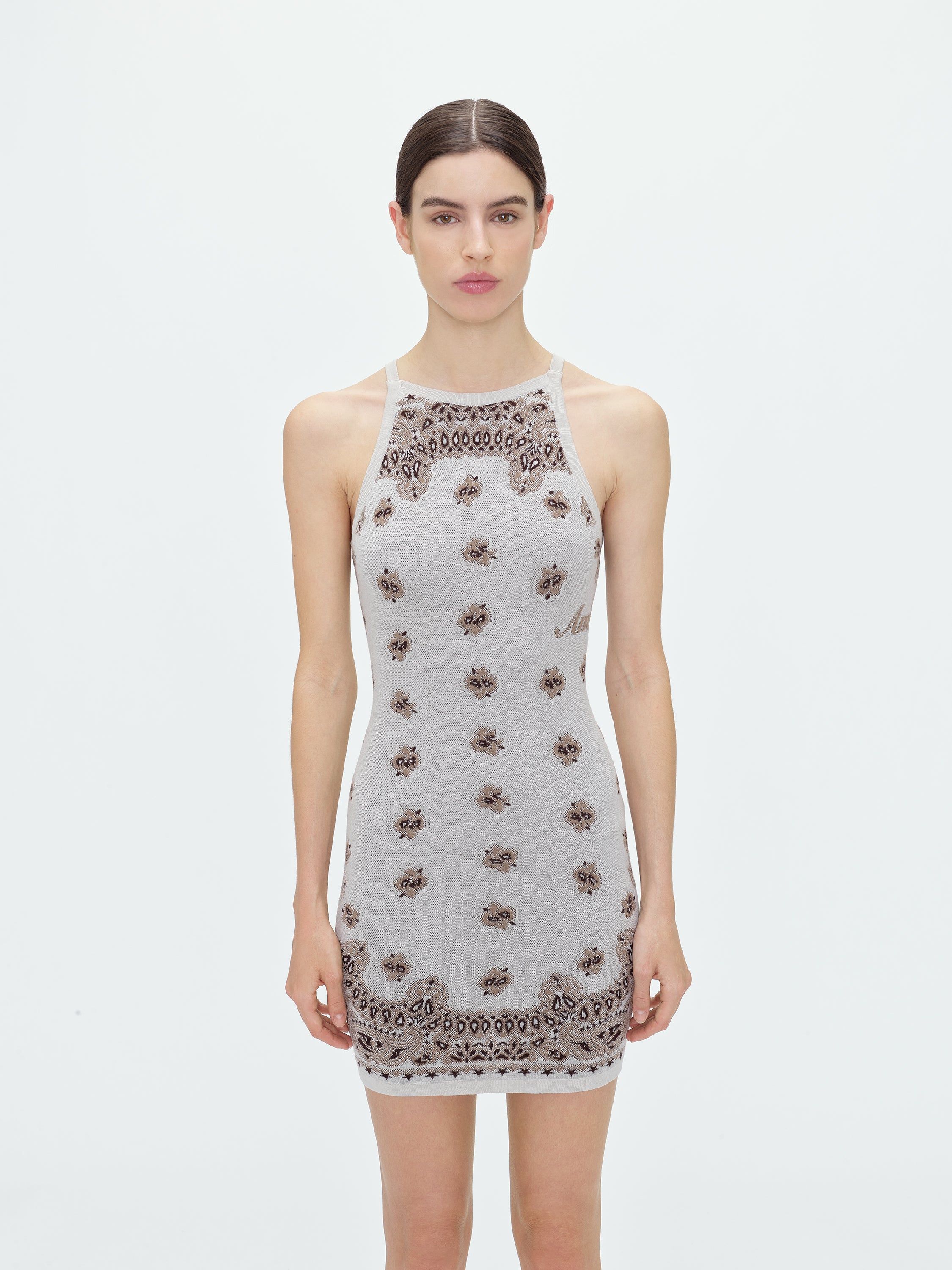 WOMEN - BANDANA HALTER NECK DRESS - WHITE sold by AMIRI product image thumbnail 3