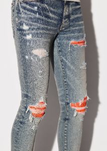 MX1 CRACKED PAINT JEAN - CLAY INDIGO sold by AMIRI