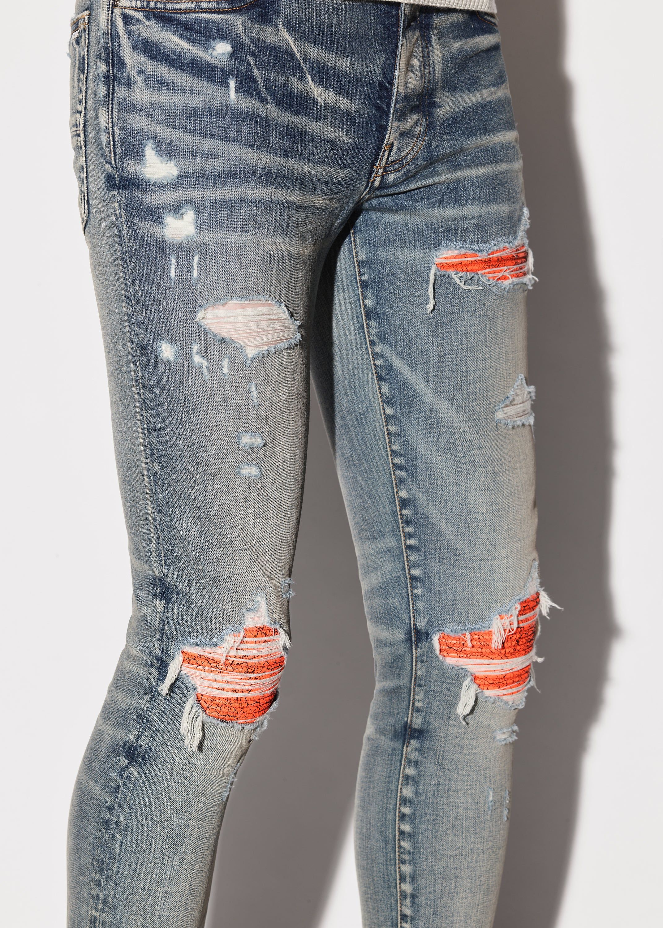MX1 CRACKED PAINT JEAN - CLAY INDIGO sold by AMIRI product image thumbnail 6
