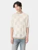 MA CHECKERED TEE - Birch sold by AMIRI