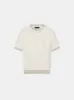 MA CHECKERED TEE - Birch sold by AMIRI