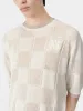 MA CHECKERED TEE - Birch sold by AMIRI