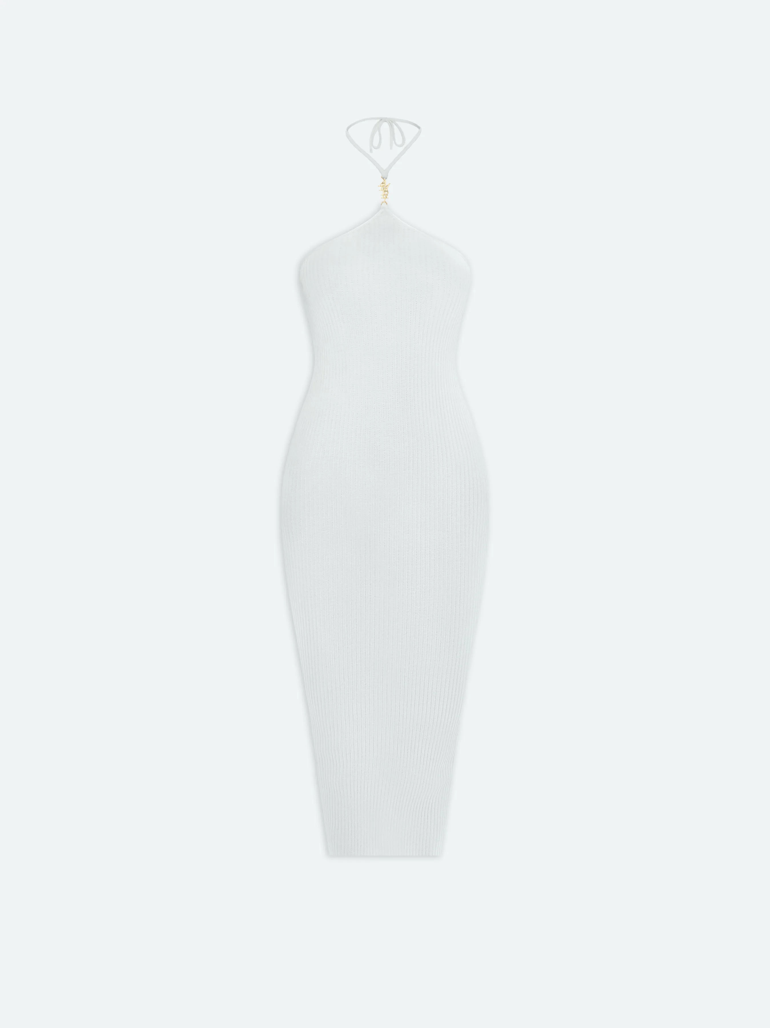 WOMEN - VERTICAL AMIRI MIDI DRESS - White sold by AMIRI
