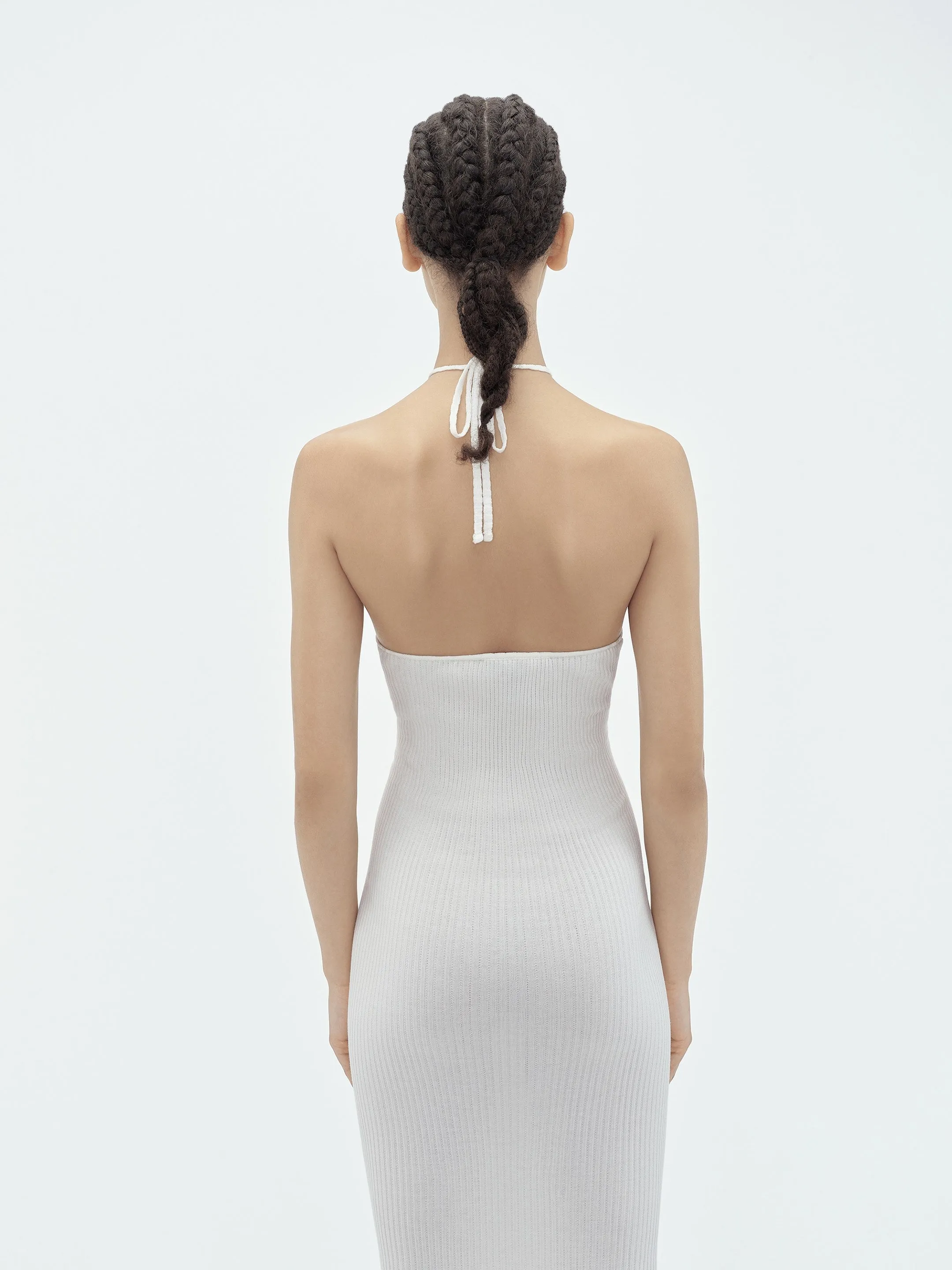 WOMEN - VERTICAL AMIRI MIDI DRESS - White sold by AMIRI product image thumbnail 5