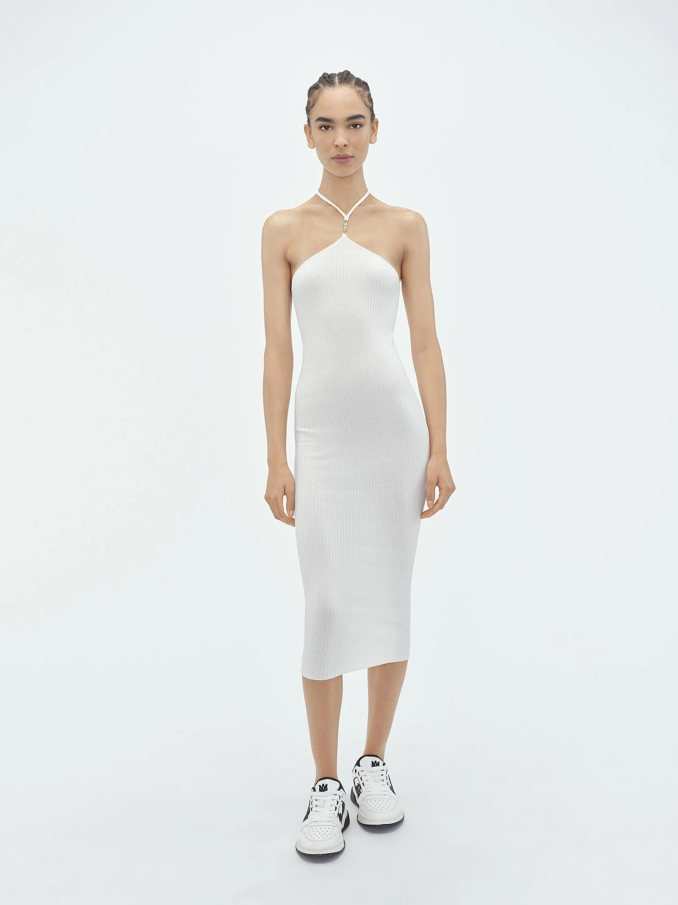 WOMEN - VERTICAL AMIRI MIDI DRESS - White sold by AMIRI product image thumbnail 2