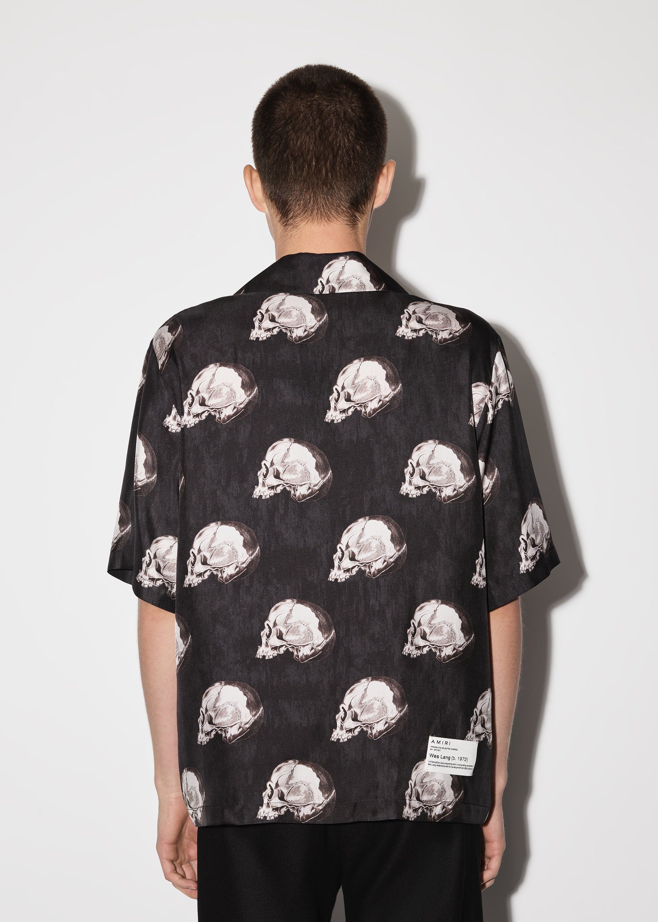 ALL OVER SKULL BOWLING SHIRT - BLACK sold by AMIRI product image thumbnail 4