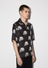 ALL OVER SKULL BOWLING SHIRT - BLACK sold by AMIRI