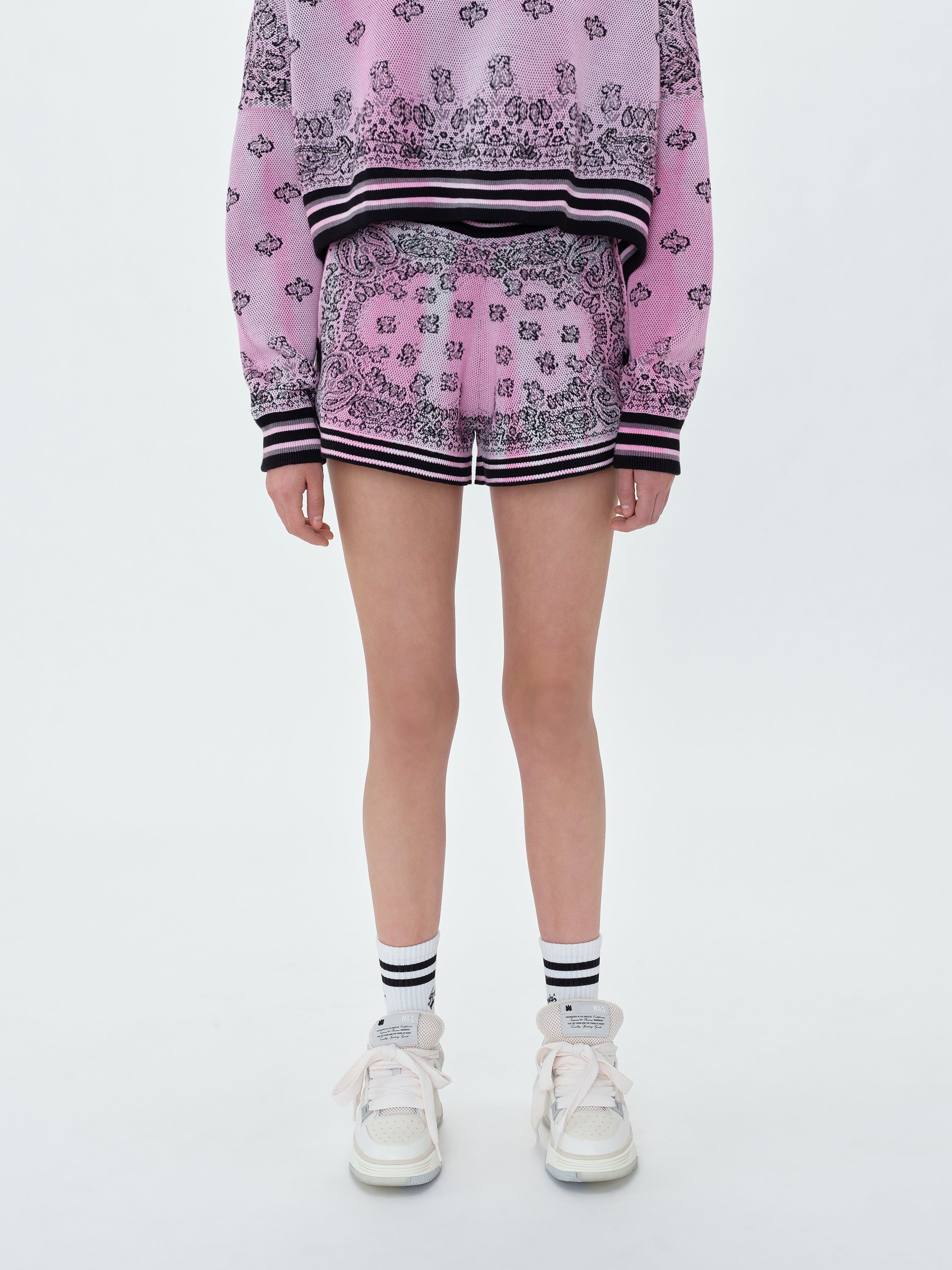 WOMEN - BANDANA BASKETBALL SHORT - PINK sold by AMIRI product image thumbnail 3