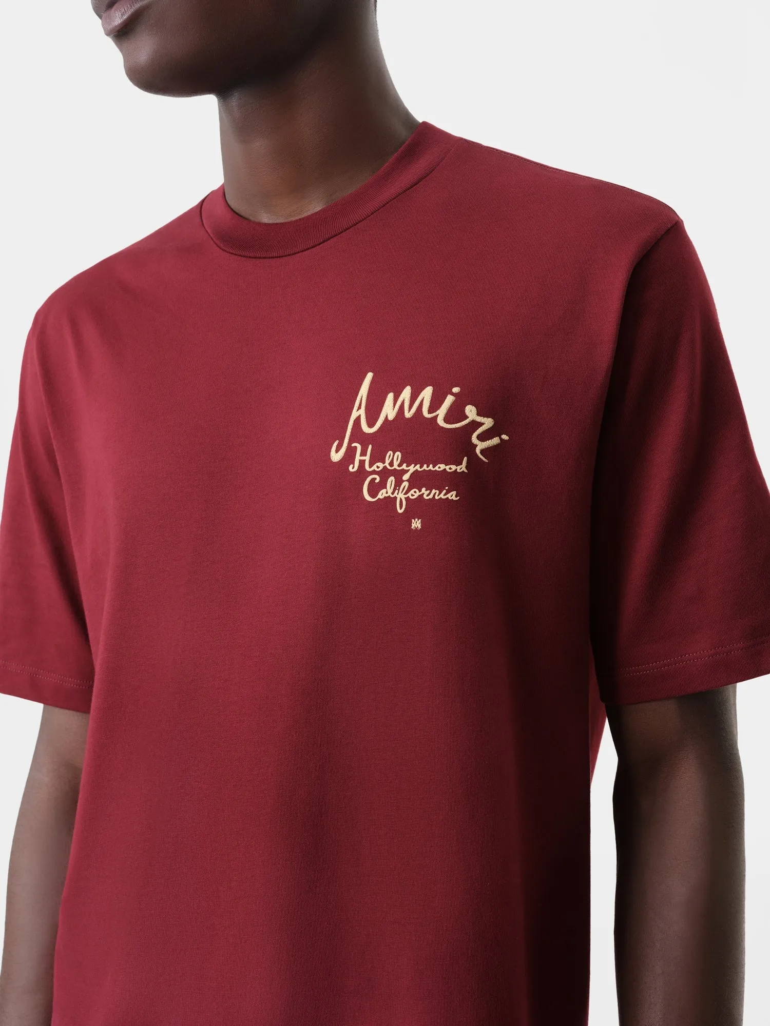 AMIRI HOLLYWOOD TEE - Burgundy sold by AMIRI product image thumbnail 4