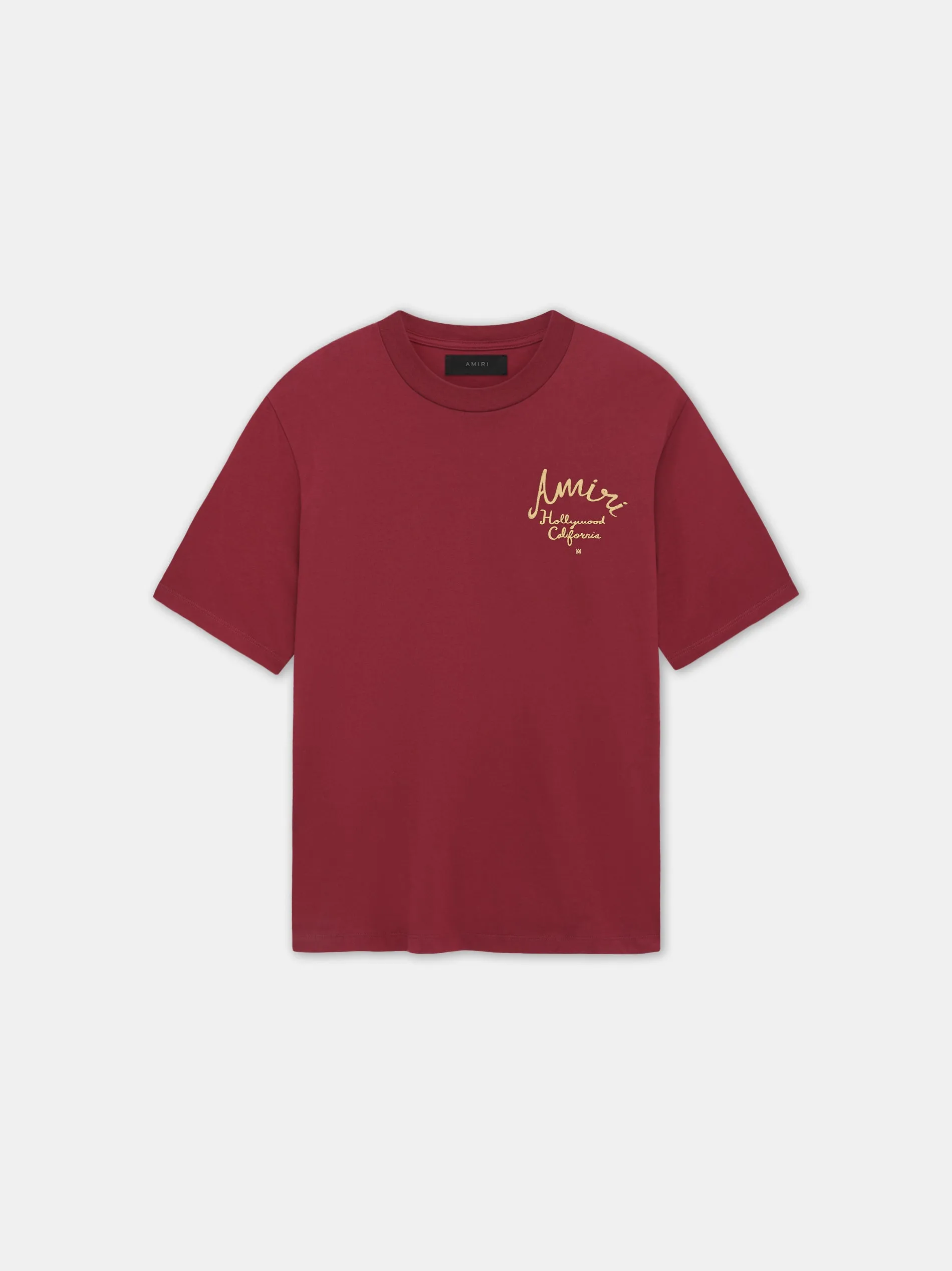 AMIRI HOLLYWOOD TEE - Burgundy sold by AMIRI product image thumbnail 5