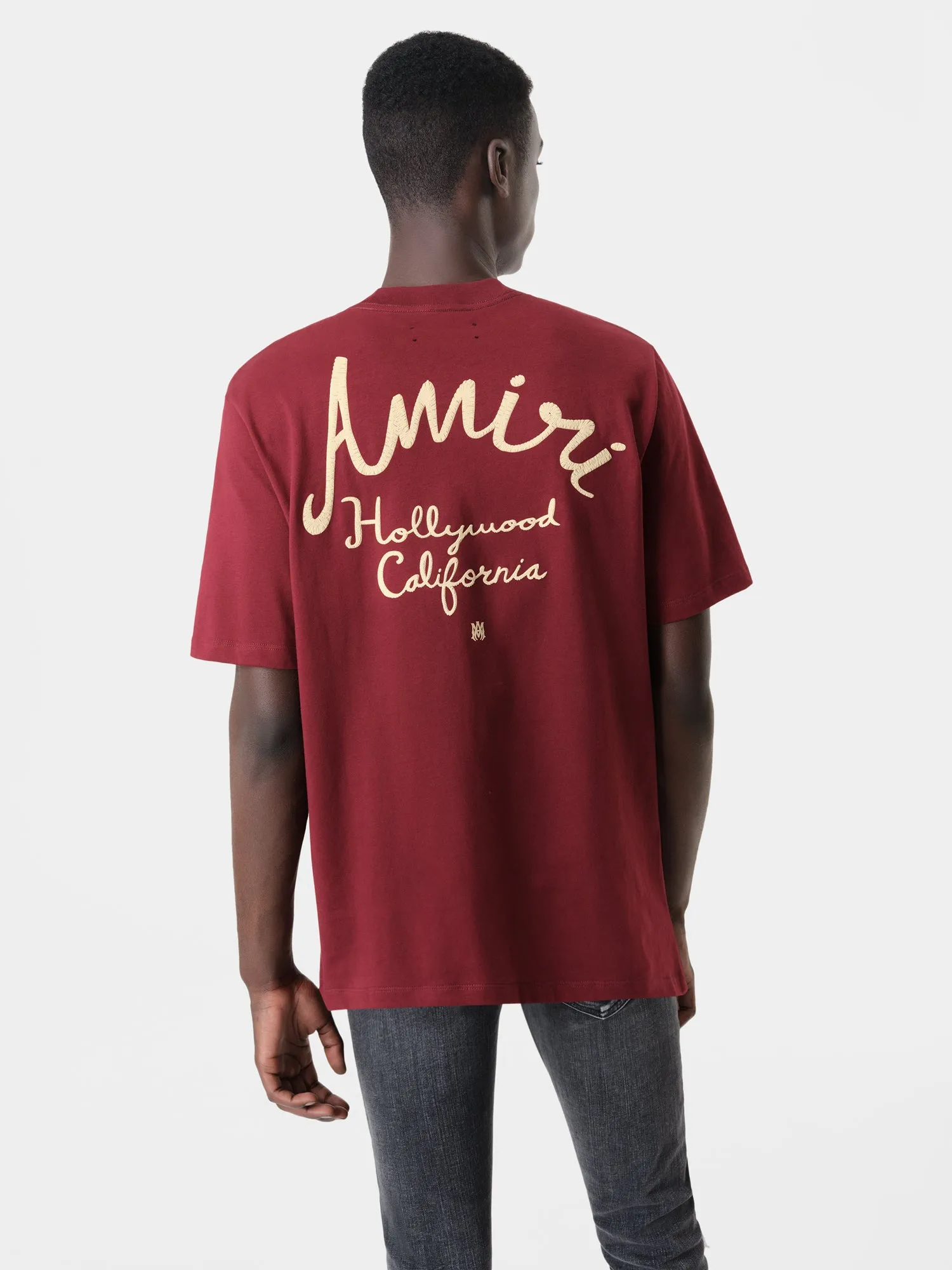 AMIRI HOLLYWOOD TEE - Burgundy sold by AMIRI product image thumbnail 3