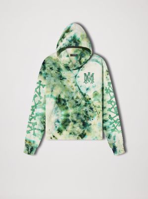 TIE-DYE BONES HOODIE - GREEN made by AMIRI