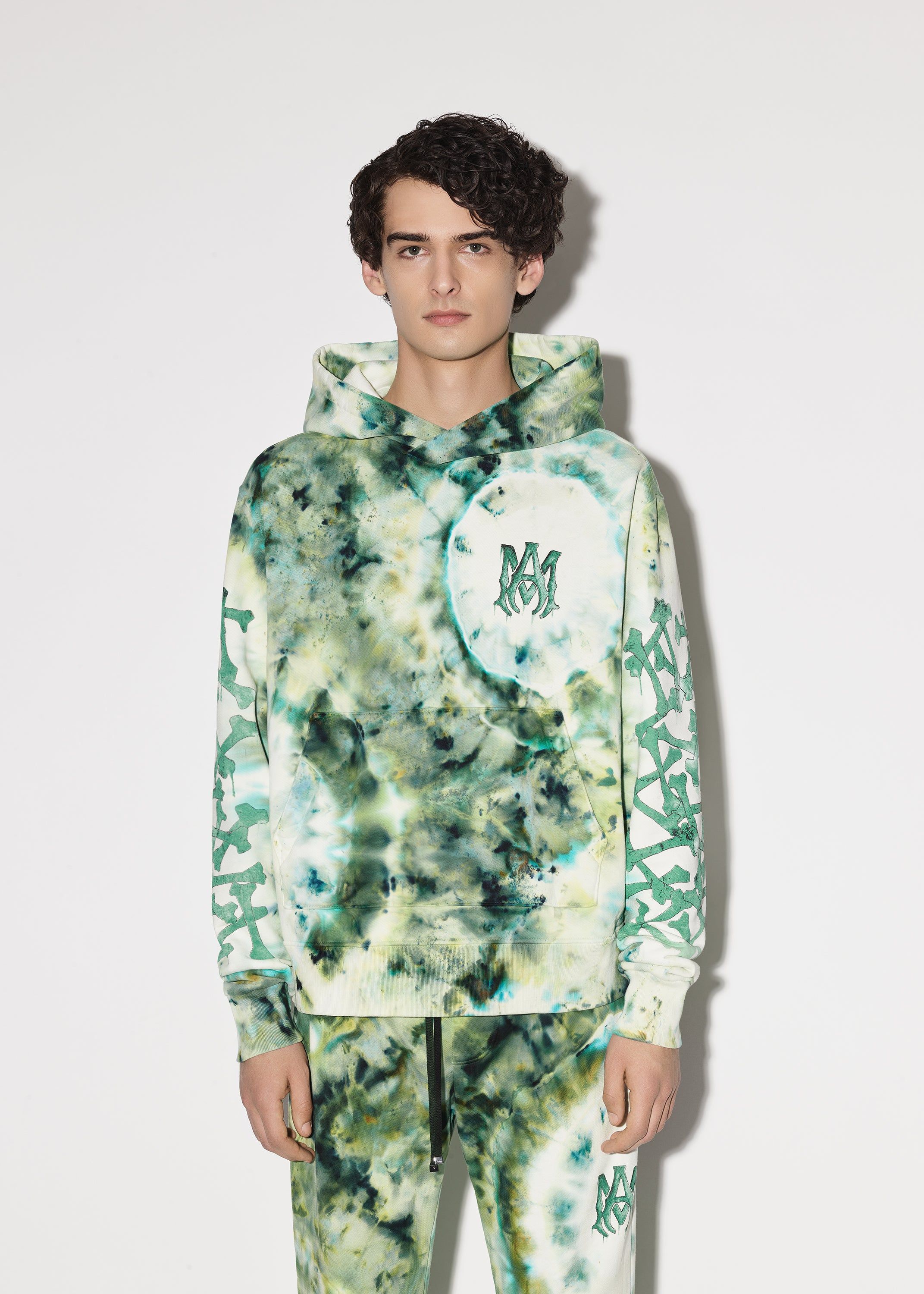 TIE-DYE BONES HOODIE - GREEN sold by AMIRI product image thumbnail 2