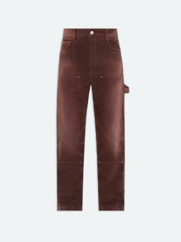 AMIRI JACQUARD CARPENTER JEAN - BROWN made by AMIRI