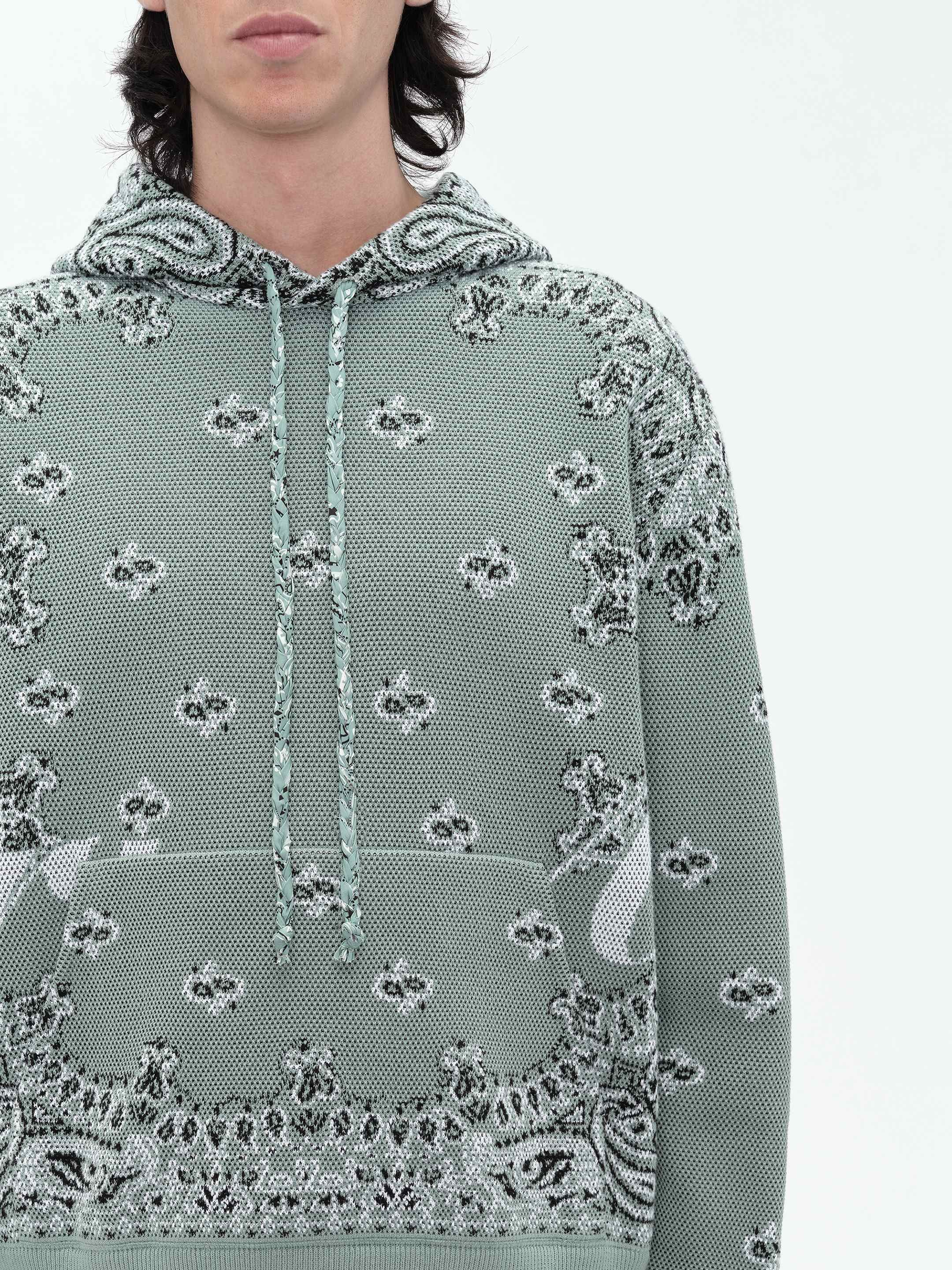 BANDANA KNIT HOODIE - MINT sold by AMIRI product image thumbnail 5