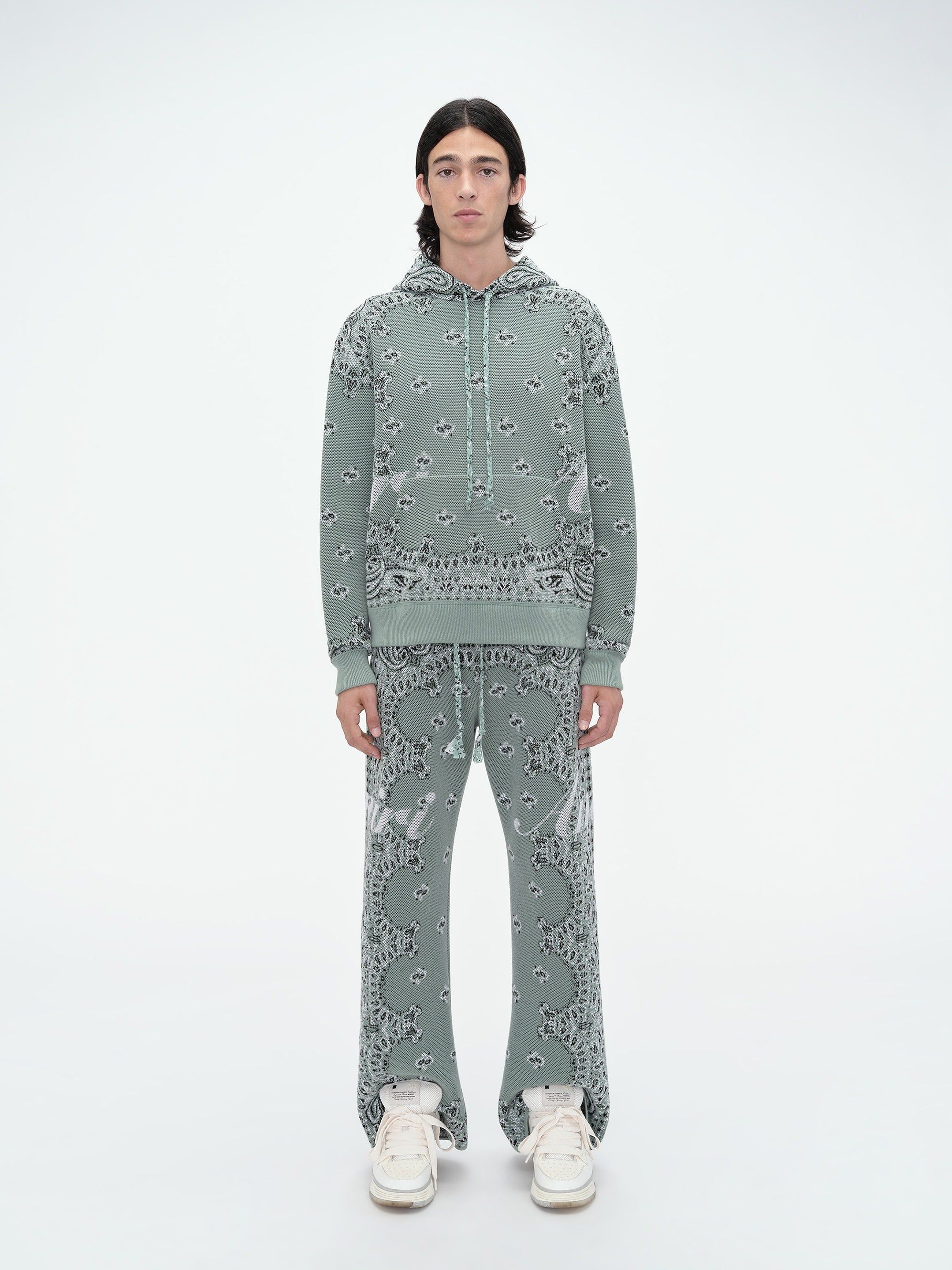 BANDANA KNIT HOODIE - MINT sold by AMIRI product image thumbnail 2