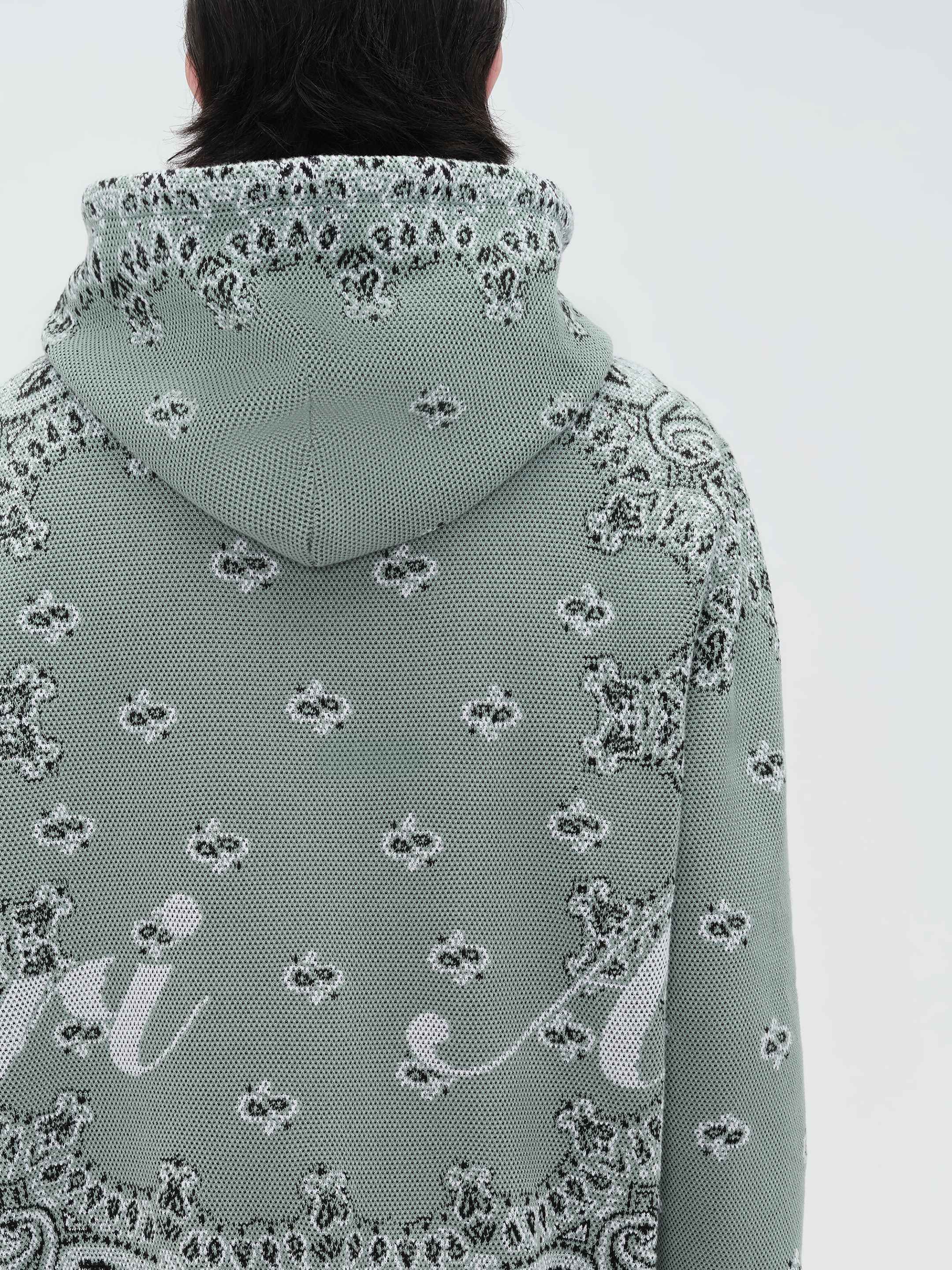 BANDANA KNIT HOODIE - MINT sold by AMIRI product image thumbnail 6