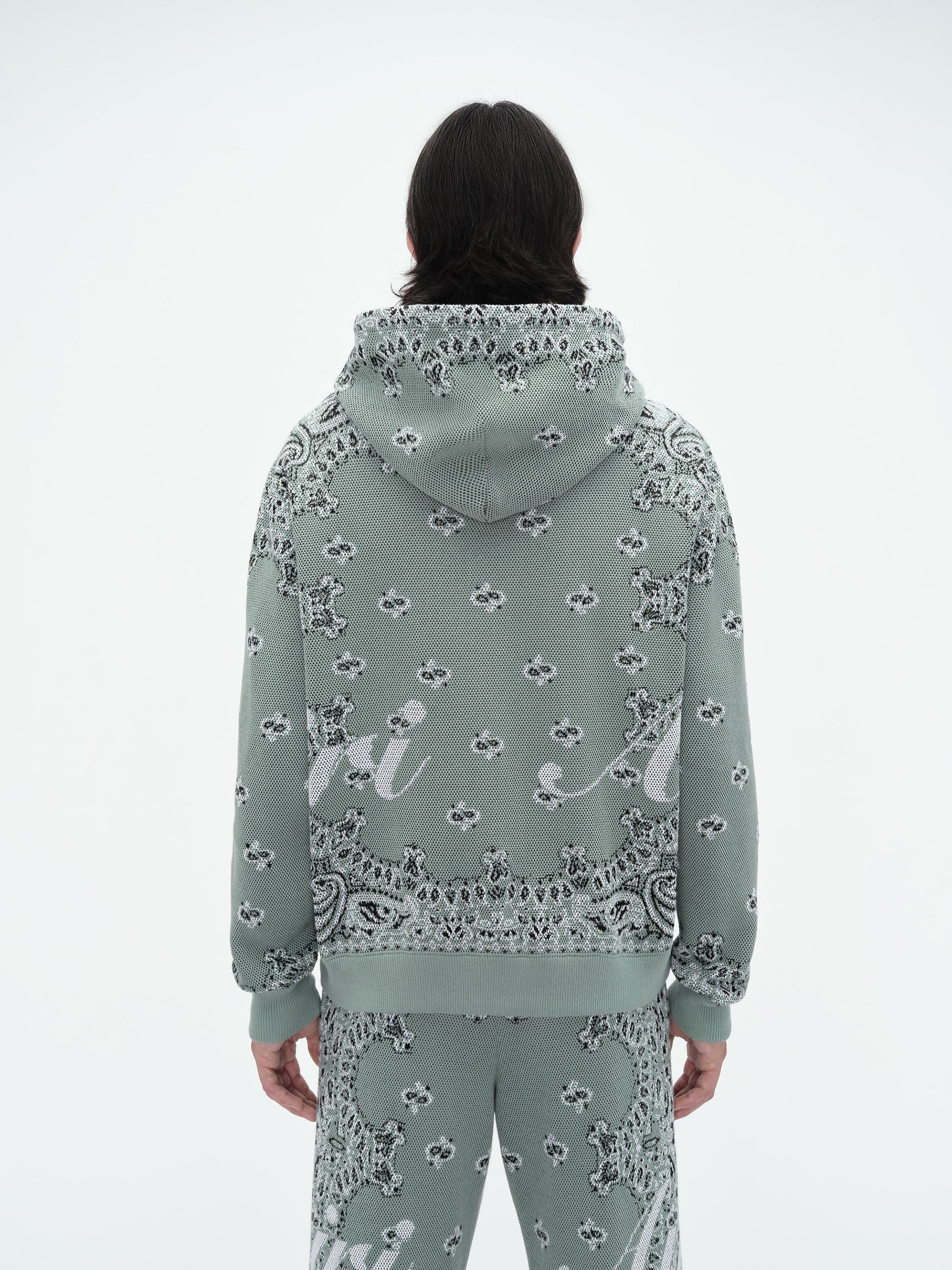 BANDANA KNIT HOODIE - MINT sold by AMIRI product image thumbnail 4