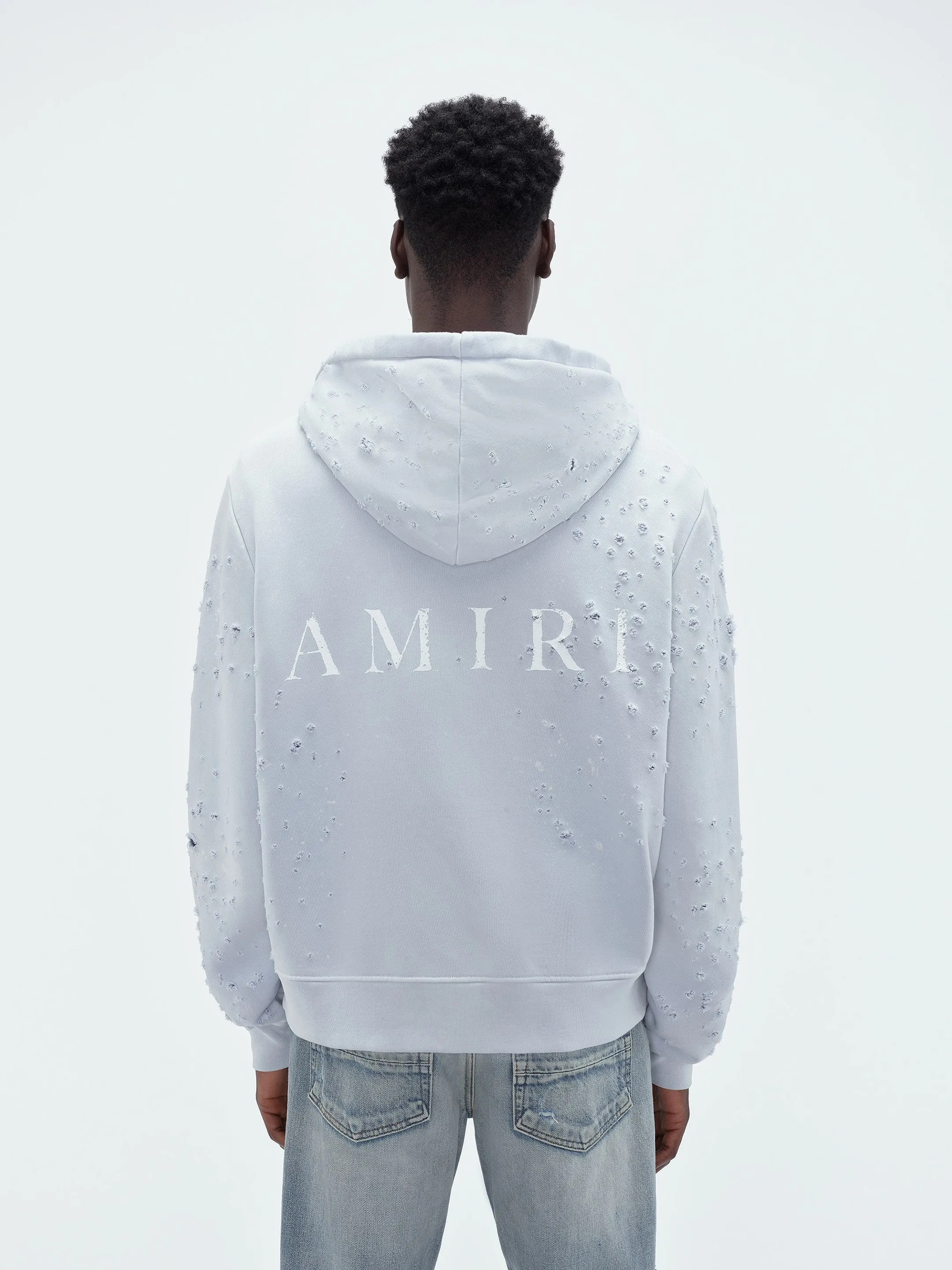 WASHED MA SHOTGUN HOODIE - Gray Dawn sold by AMIRI product image thumbnail 5