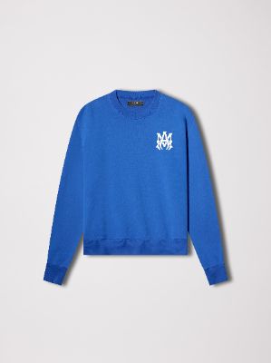 M.A. CORE LOGO CREWNECK - BLUE / WHITE made by AMIRI
