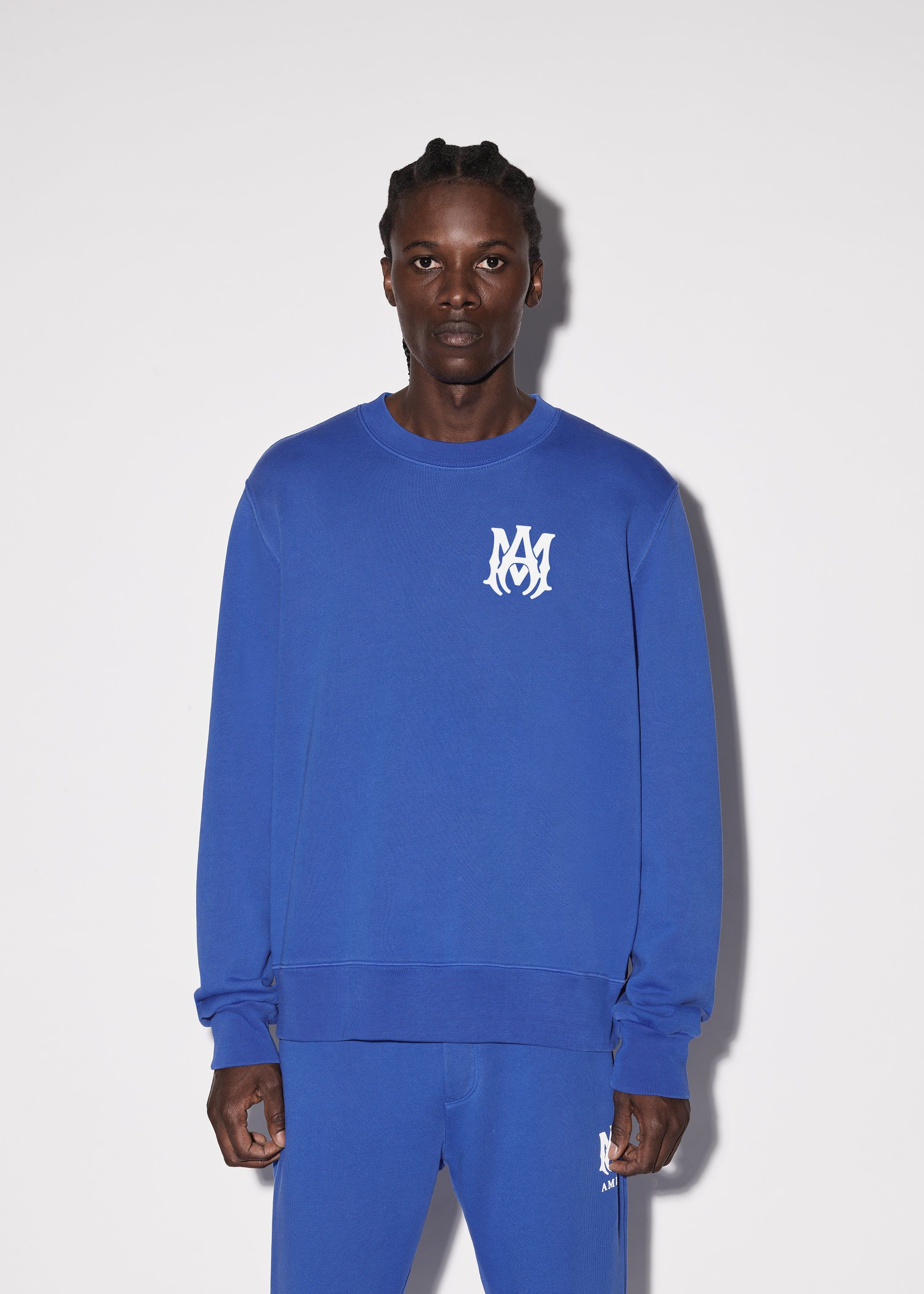 M.A. CORE LOGO CREWNECK - BLUE / WHITE sold by AMIRI product image thumbnail 3