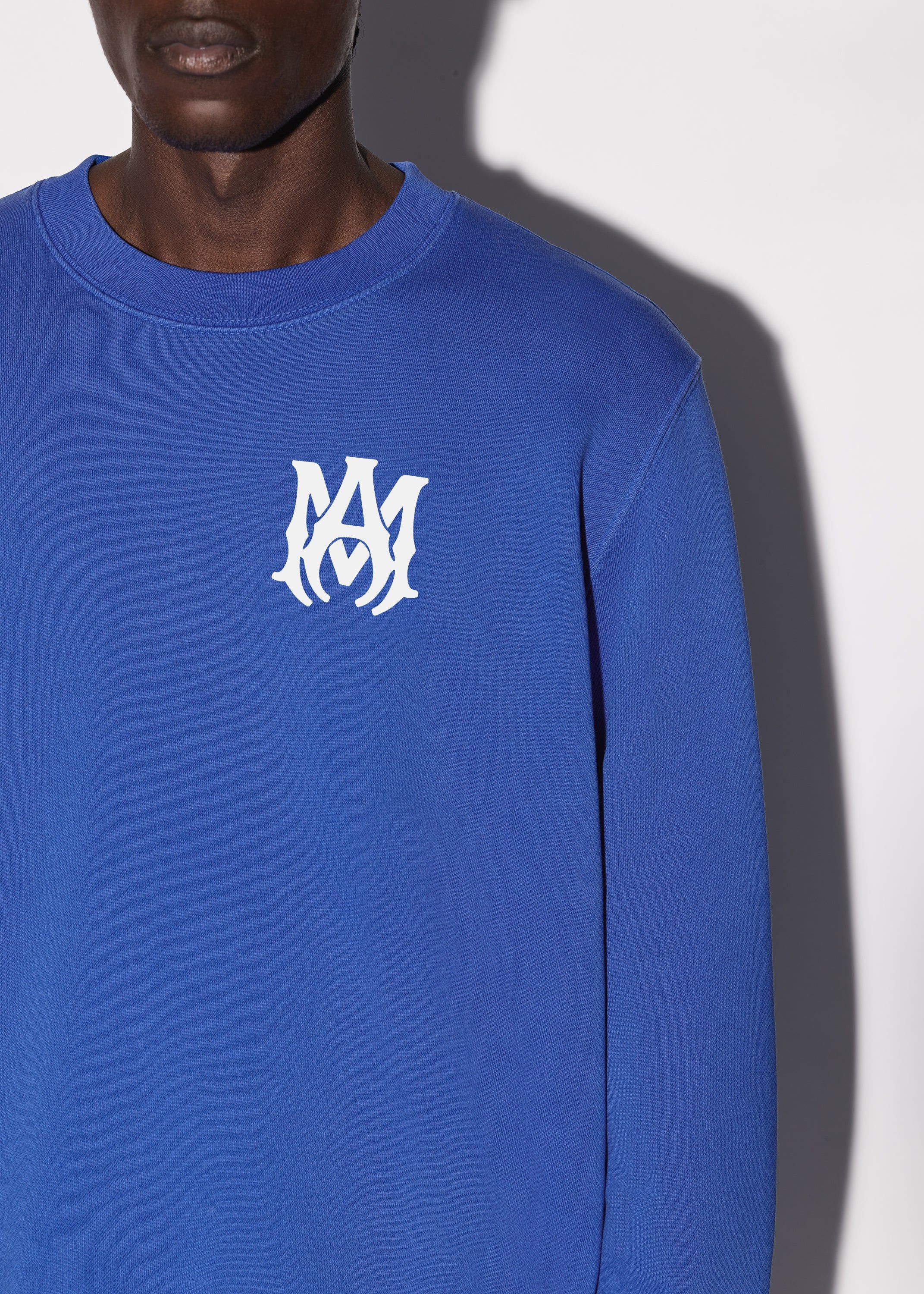 M.A. CORE LOGO CREWNECK - BLUE / WHITE sold by AMIRI product image thumbnail 4