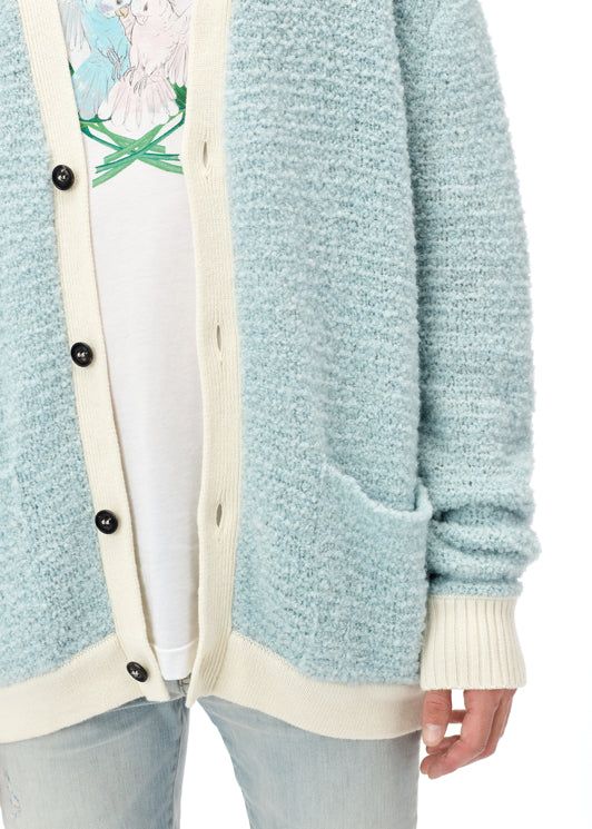 Boucle Cardigan - Crystal Blue sold by AMIRI product image thumbnail 2