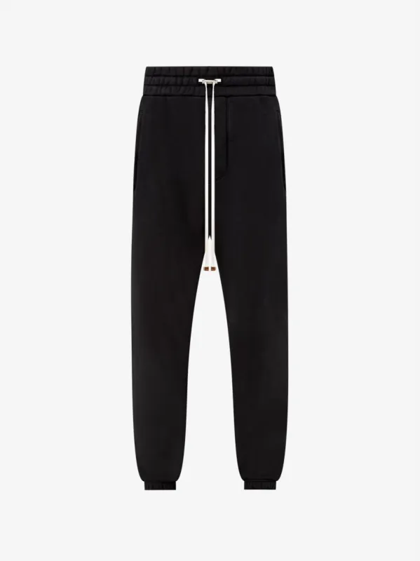 ☆Wai Kei☆ Logo embroidered sweatpants black YKBE01PT06-3 Cherry Los Angeles - Tapered Logo-Embroidered Sweatpants