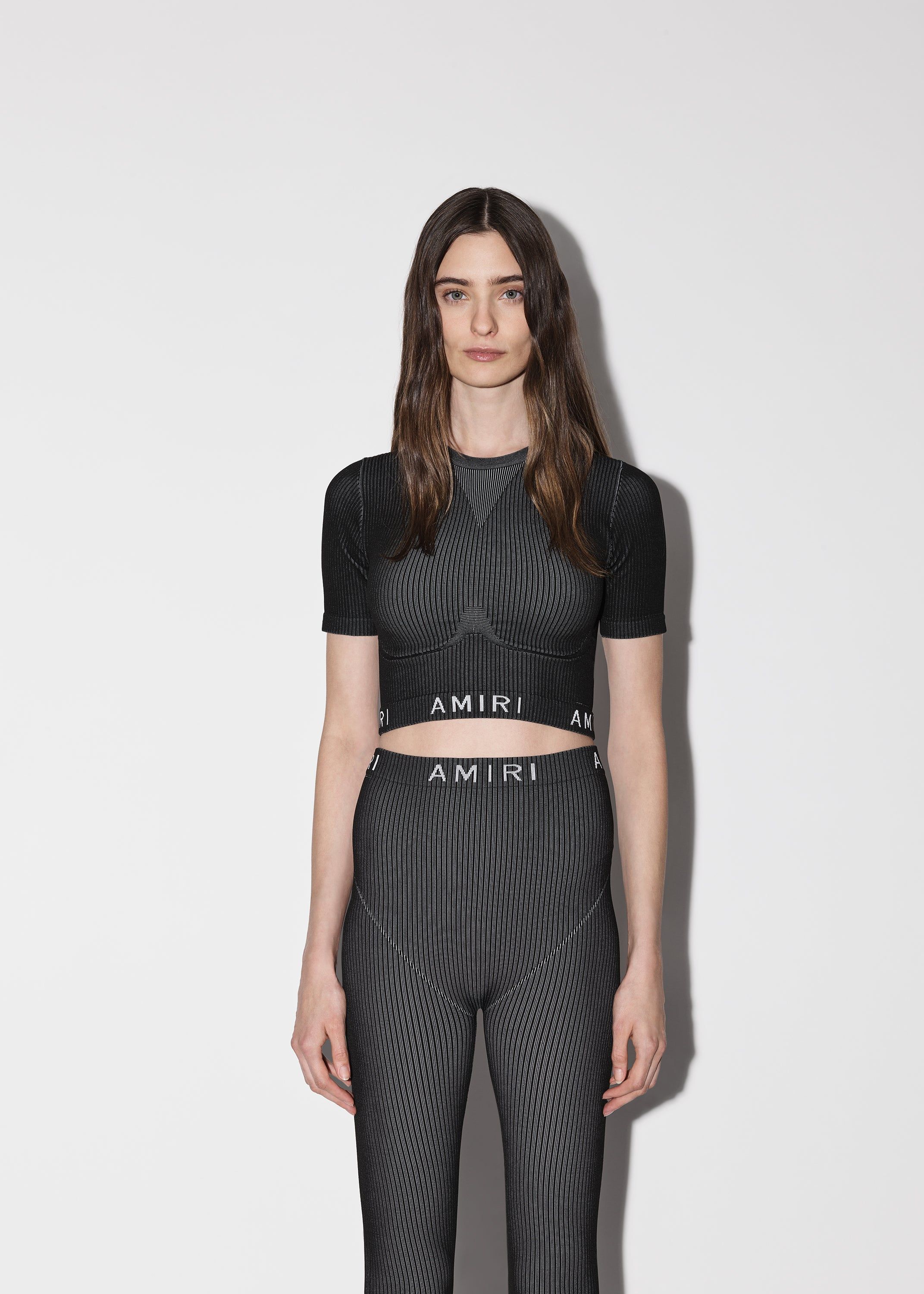 WOMEN - SEAMLESS KNIT SHIRT - BLACK sold by AMIRI product image thumbnail 3