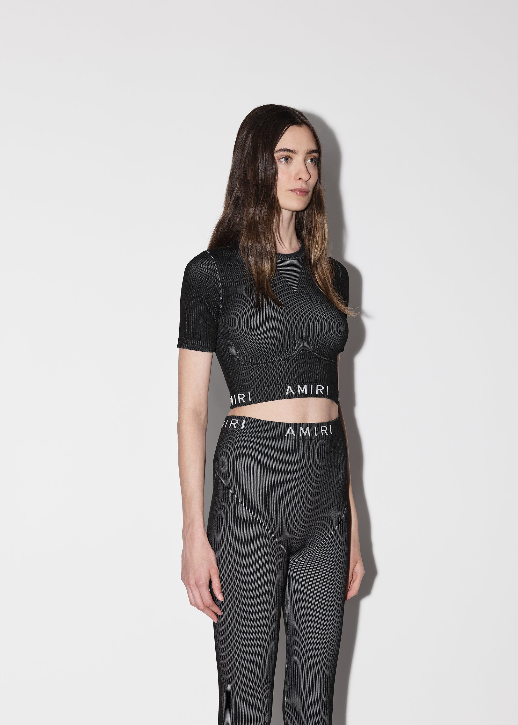 WOMEN - SEAMLESS KNIT SHIRT - BLACK sold by AMIRI product image thumbnail 4