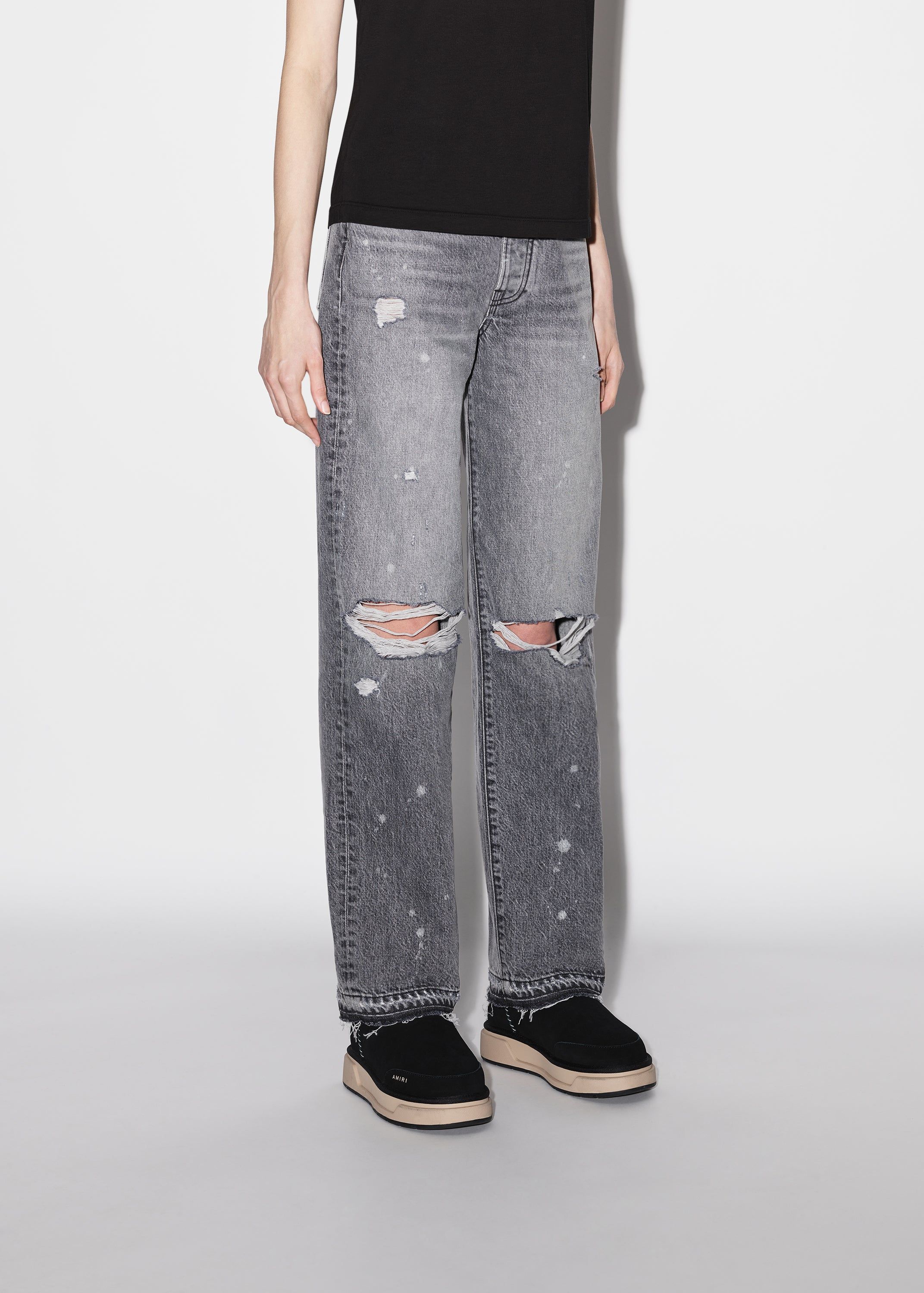 WOMEN - WIDE STRAIGHT - STONE GREY sold by AMIRI product image thumbnail 4