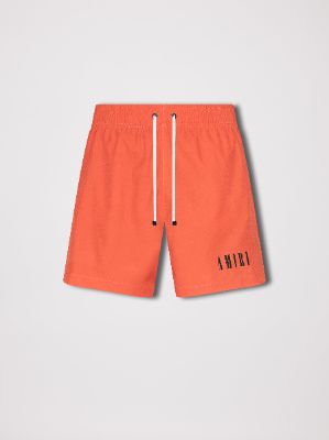 CORE LOGO SWIM TRUNKS - ORANGE sold by AMIRI