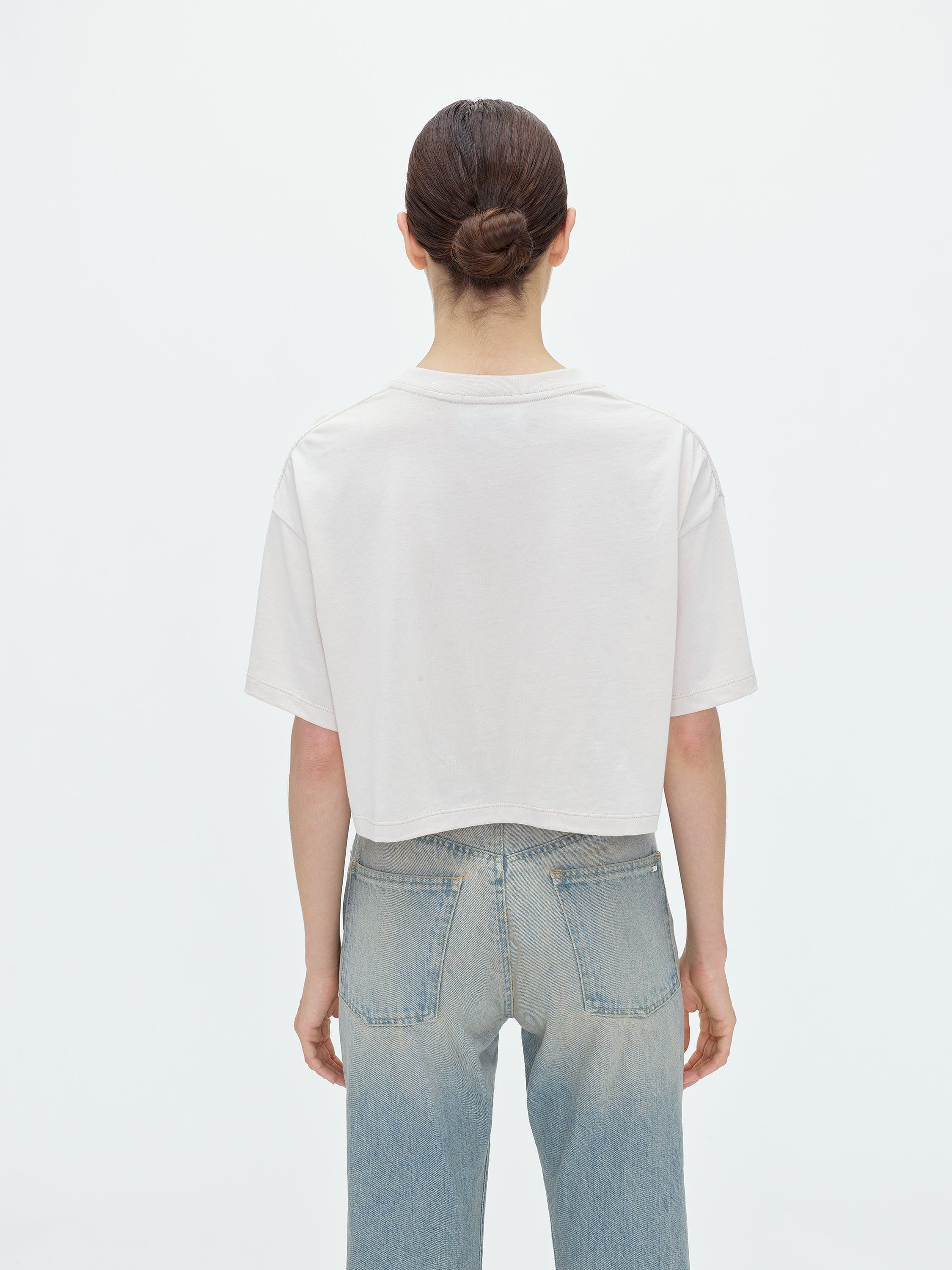 WOMEN - MERMAID CROPPED TEE - ALABASTER sold by AMIRI product image thumbnail 4
