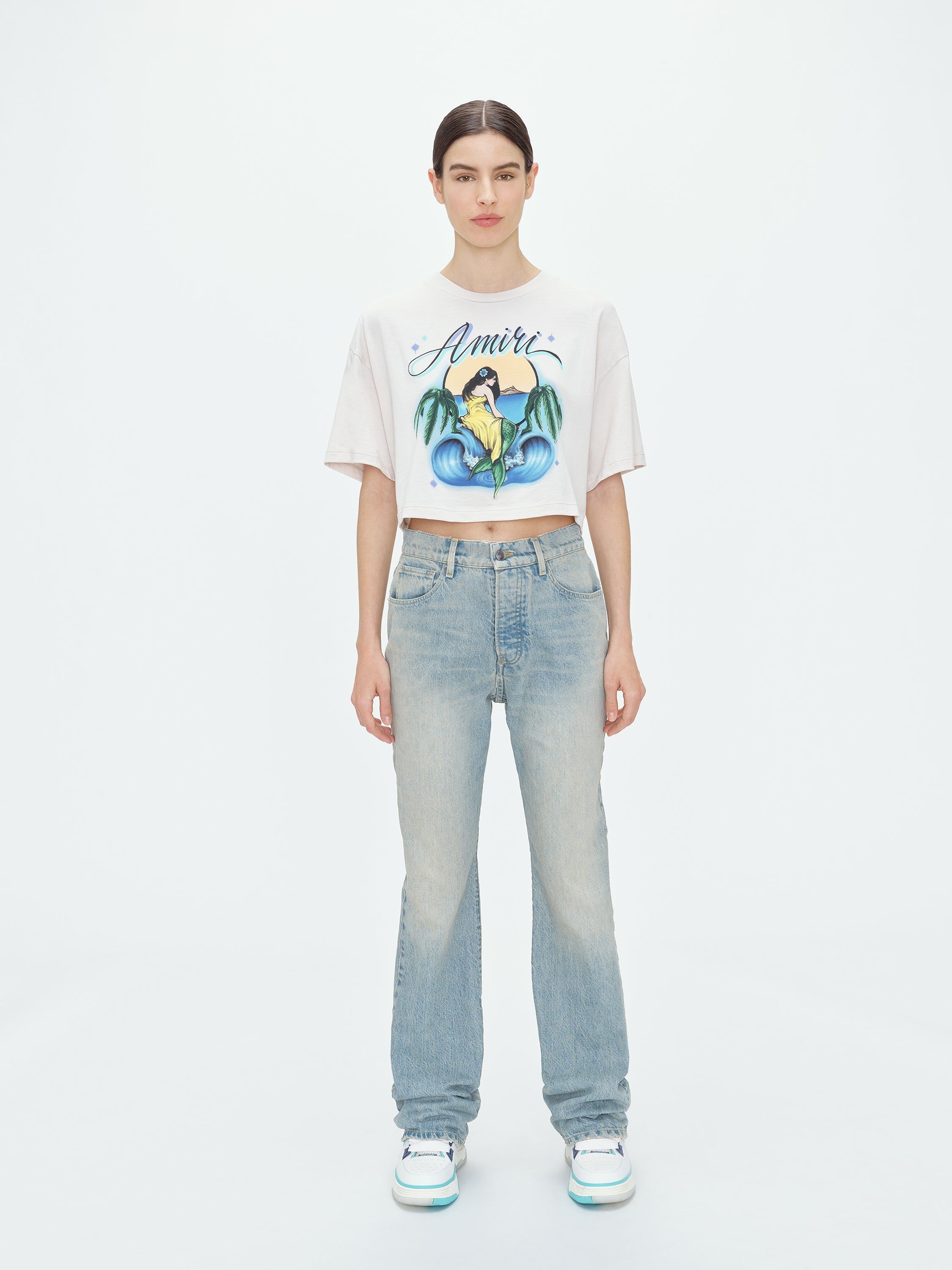 WOMEN - MERMAID CROPPED TEE - ALABASTER sold by AMIRI product image thumbnail 2