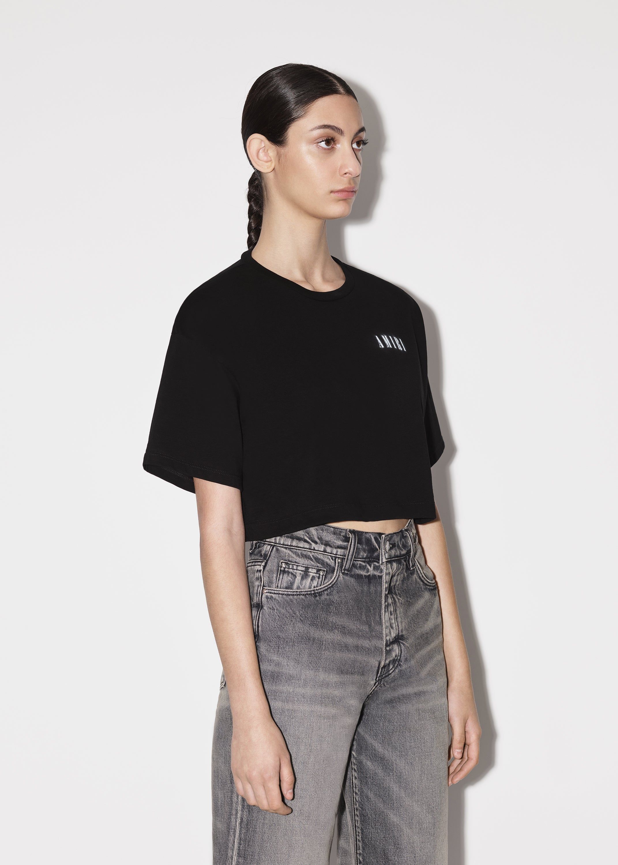 WOMEN - CROPPED TEE - BLACK sold by AMIRI product image thumbnail 4