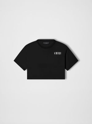 WOMEN - CROPPED TEE - BLACK sold by AMIRI