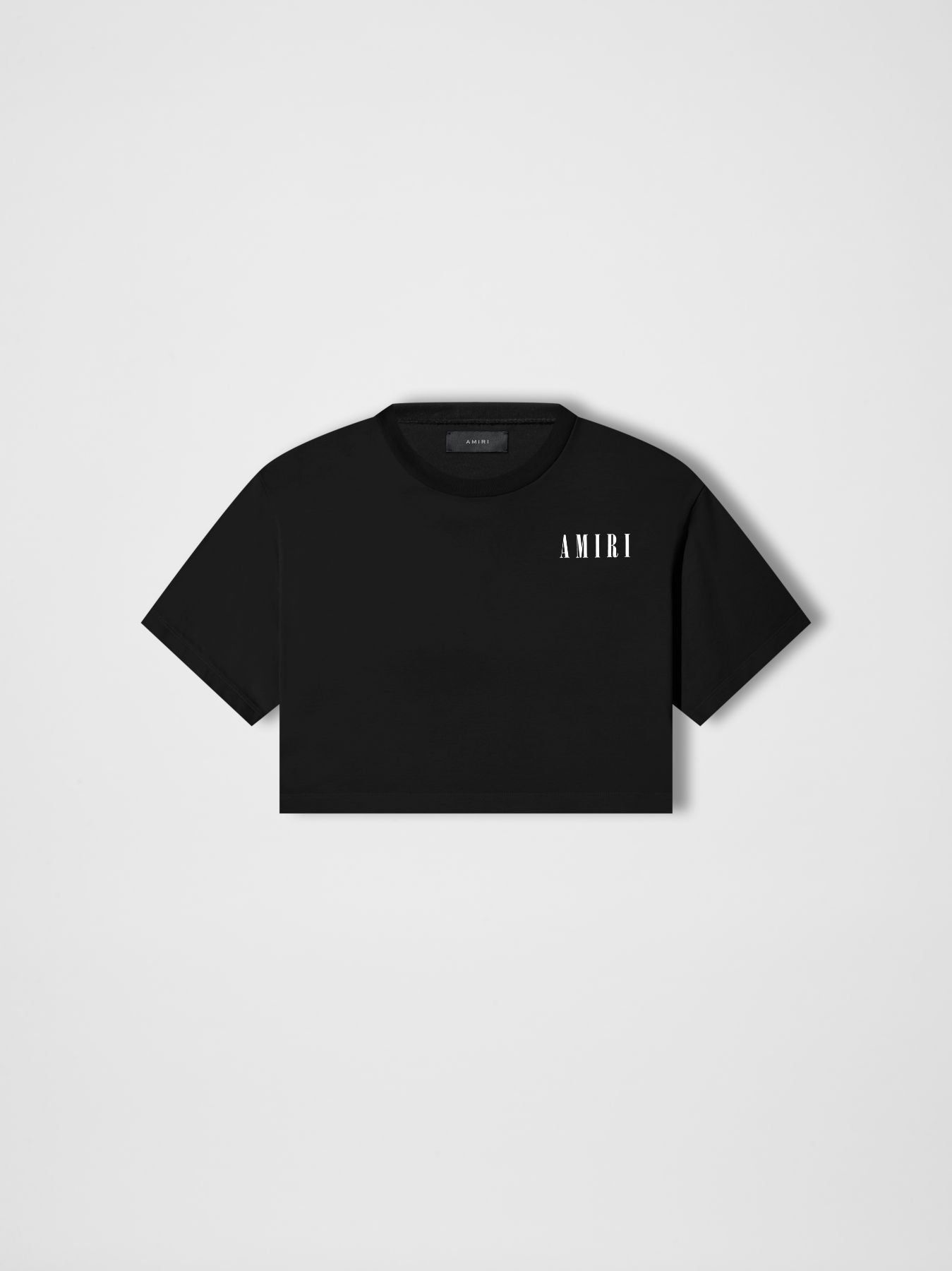 WOMEN - CROPPED TEE - BLACK sold by AMIRI
