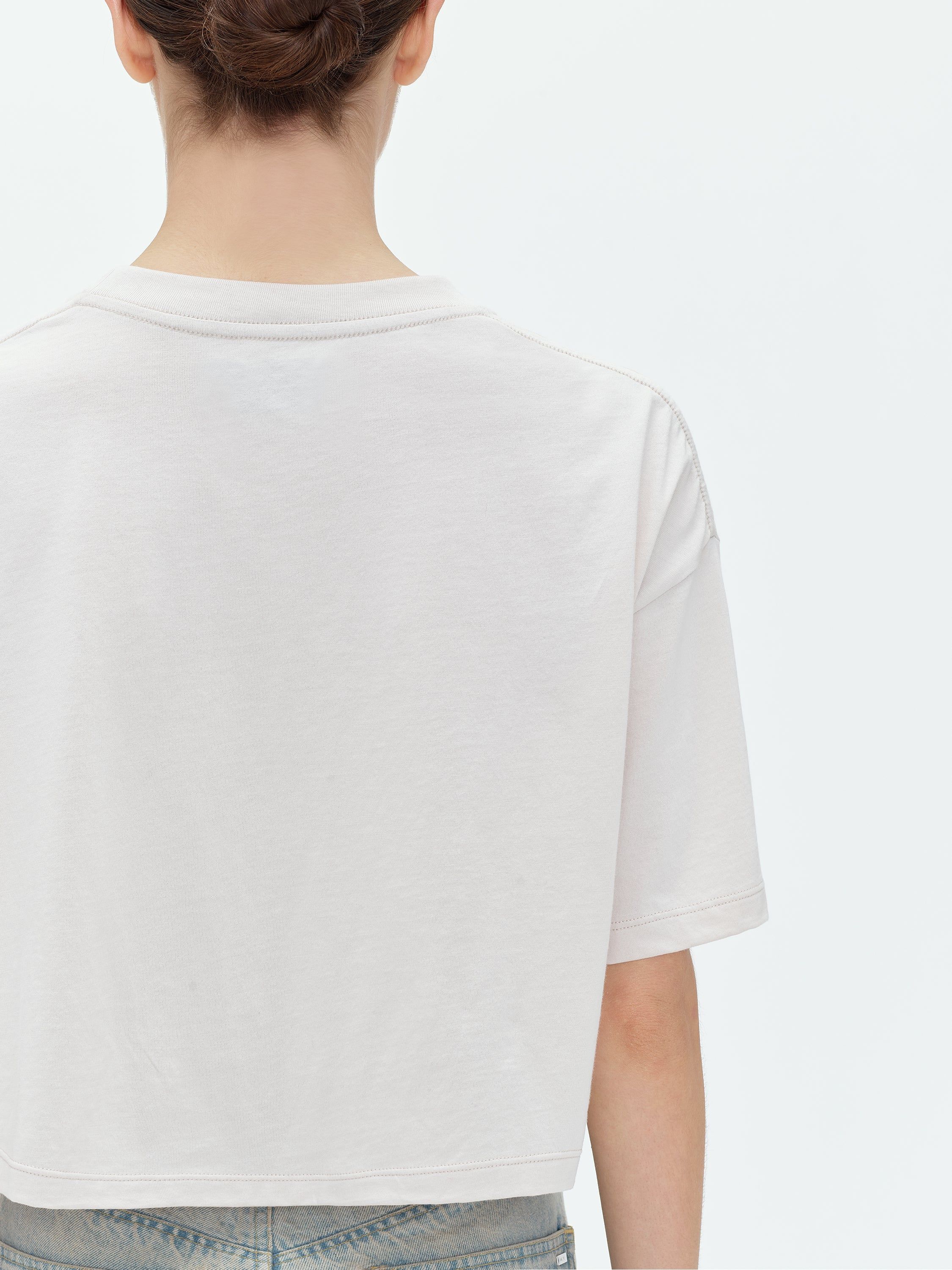 WOMEN - MERMAID CROPPED TEE - ALABASTER sold by AMIRI product image thumbnail 6