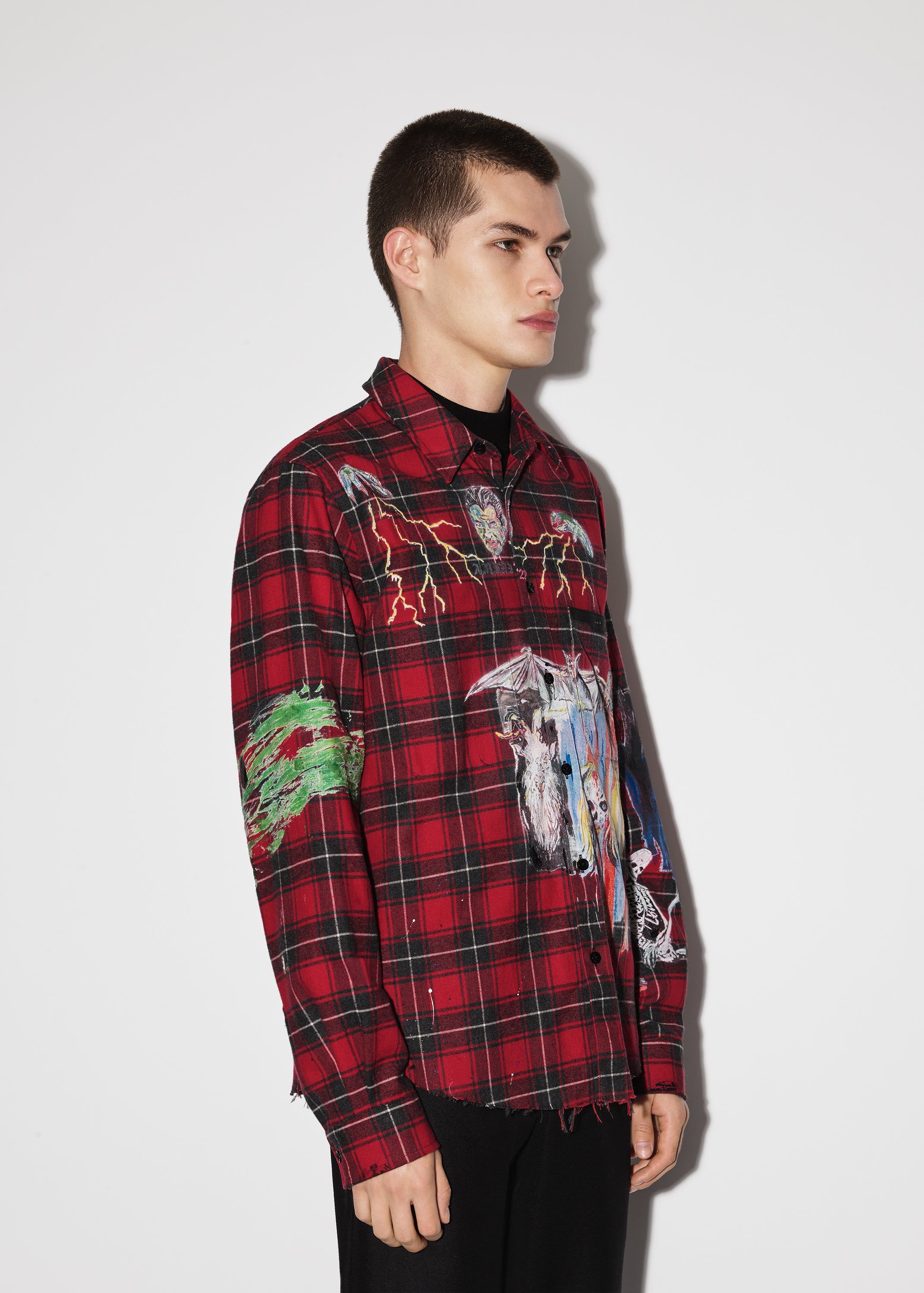 WES LANG BLOOD '38 SHIRT - RED sold by AMIRI product image thumbnail 4