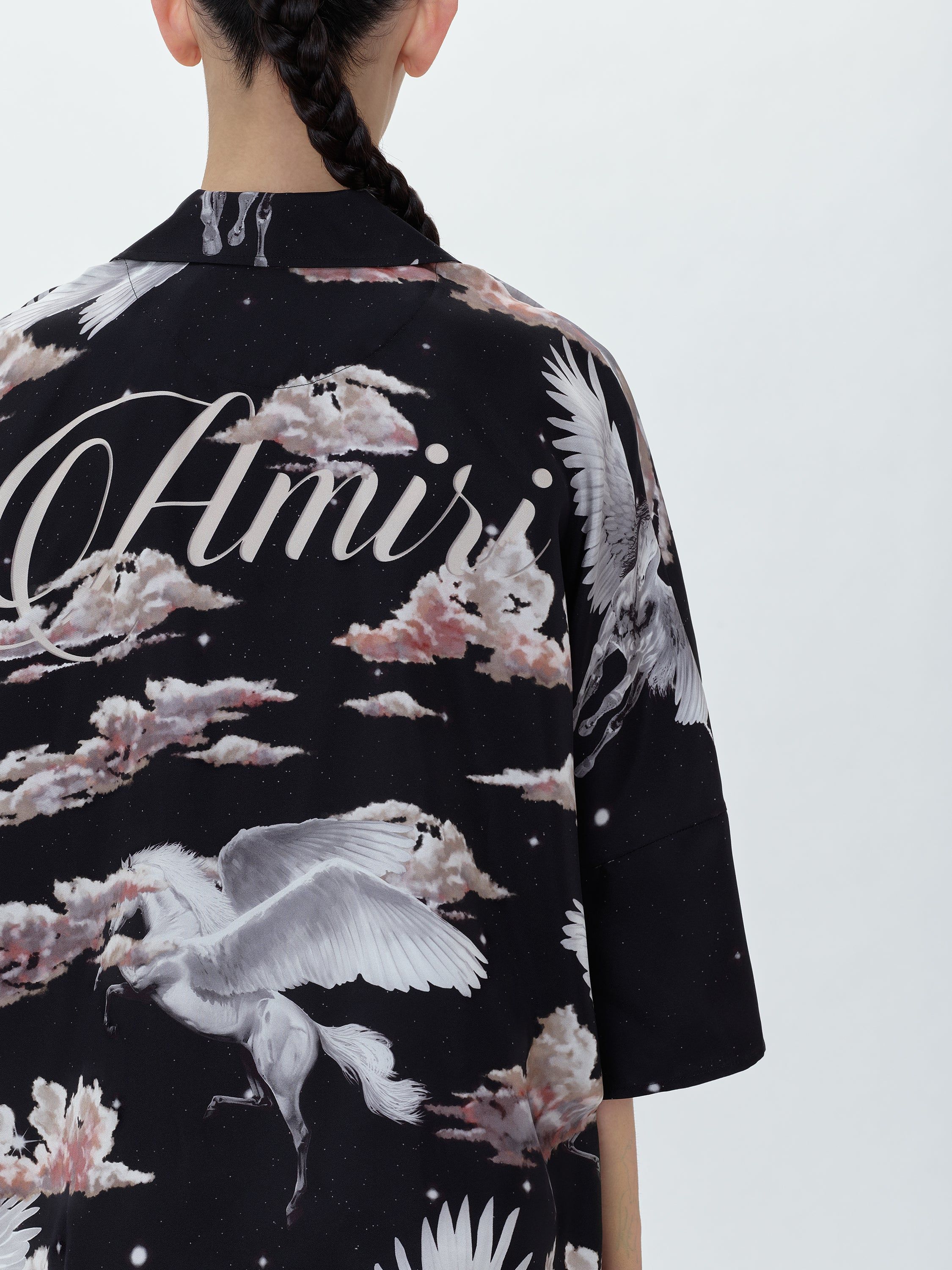 WOMEN - ALL OVER PEGASUS BOWLING SHIRT - BLACK sold by AMIRI product image thumbnail 5