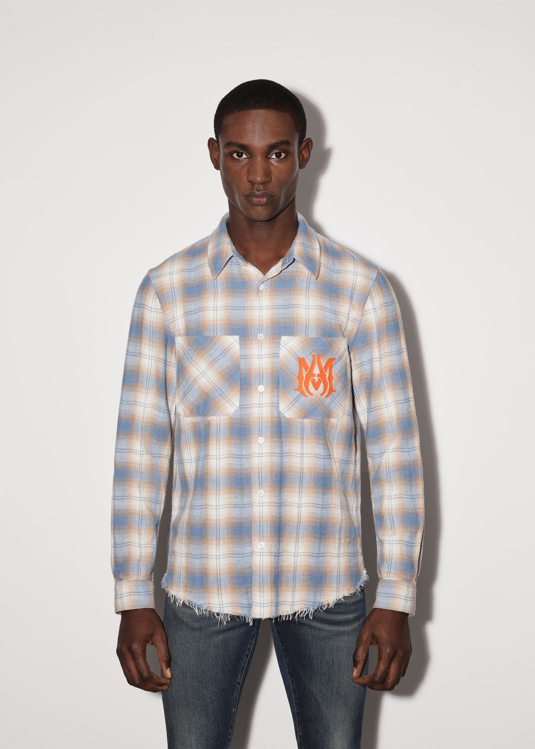 MA VINTAGE STENCIL PLAID - BLUE sold by AMIRI product image thumbnail 2