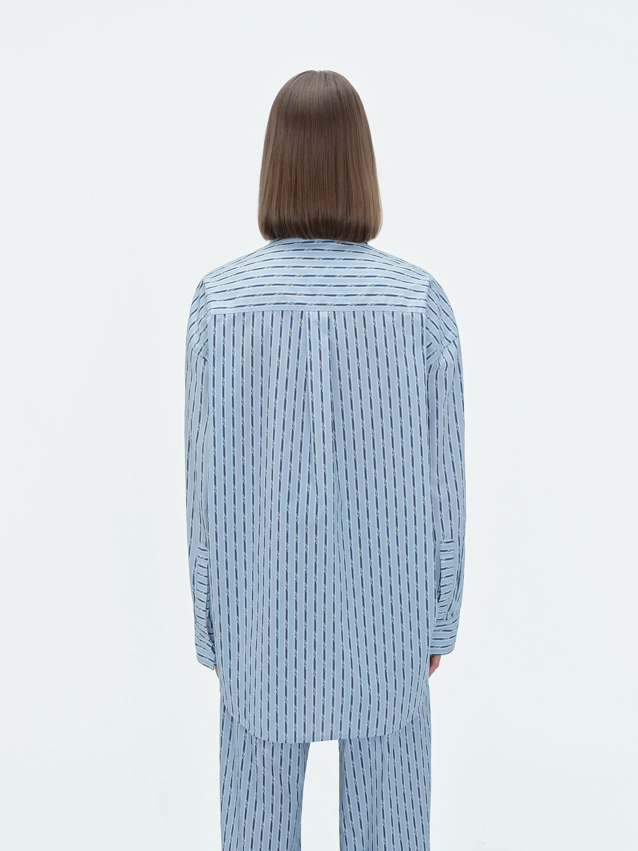 WOMEN - DOUBLE POCKET WORKWEAR SHIRT - Blue sold by AMIRI product image thumbnail 5