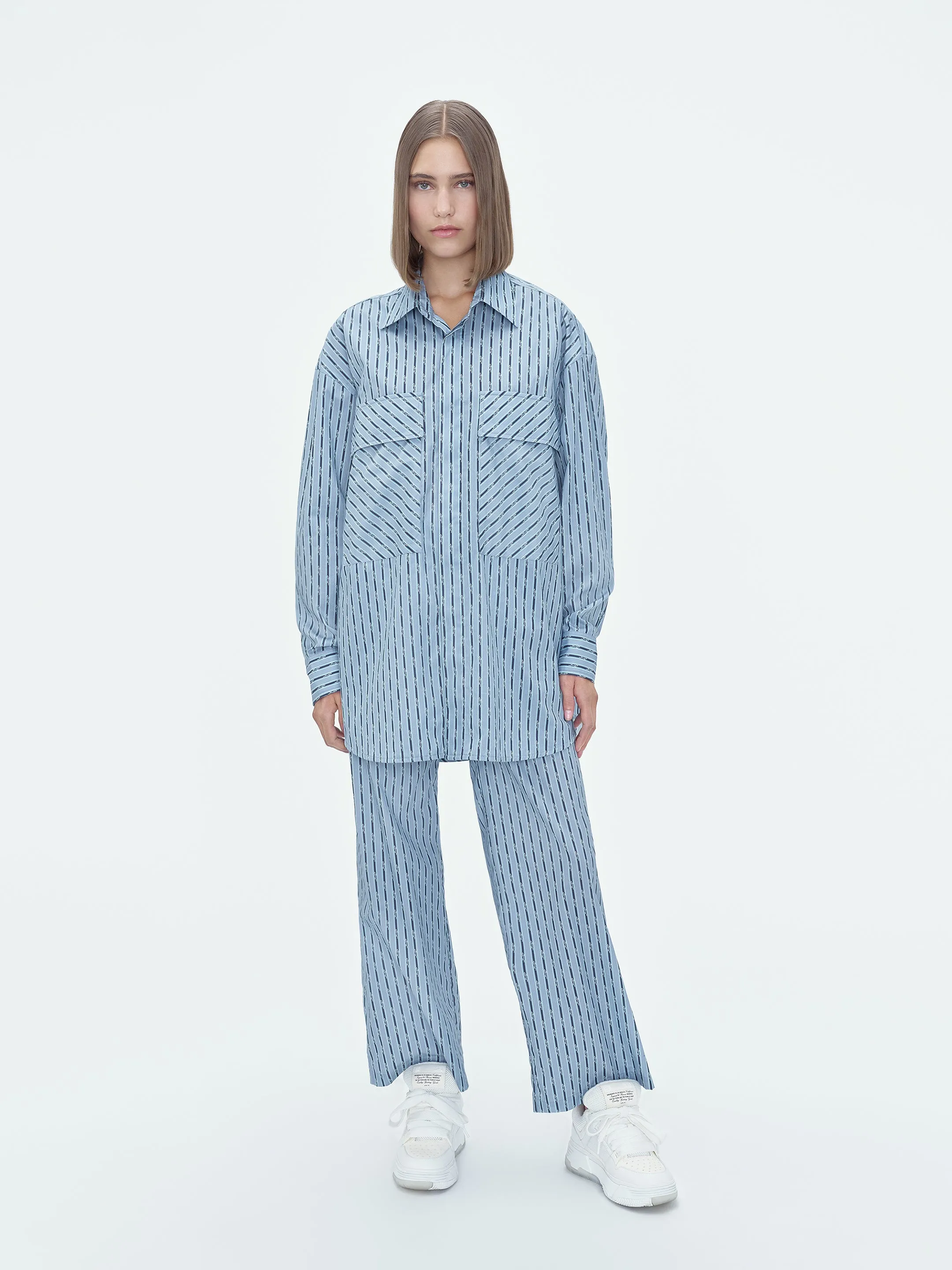 WOMEN - DOUBLE POCKET WORKWEAR SHIRT - Blue sold by AMIRI product image thumbnail 2