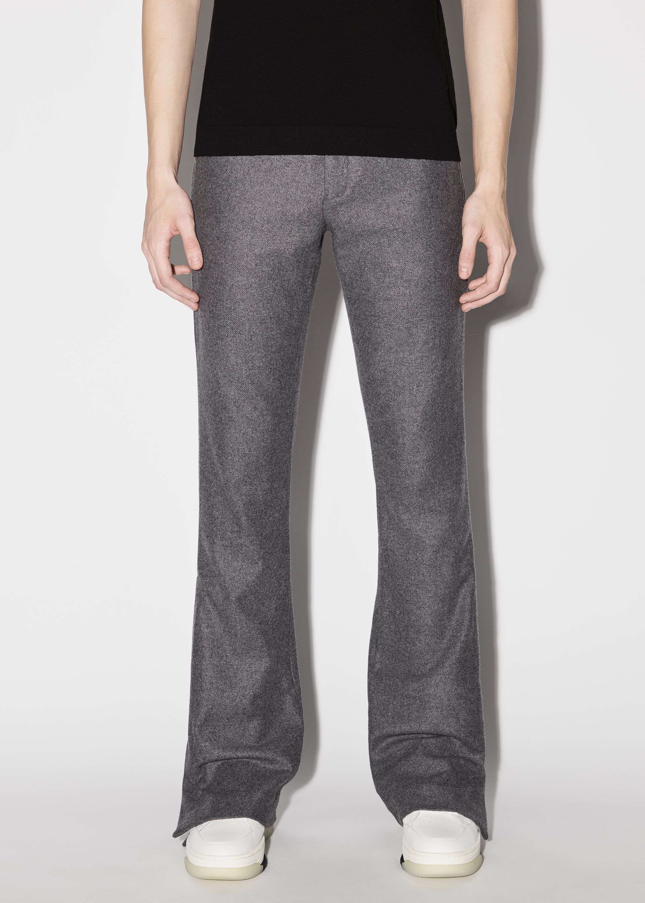 WOOL FLANNEL FLARE PANTS - GREY sold by AMIRI product image thumbnail 2