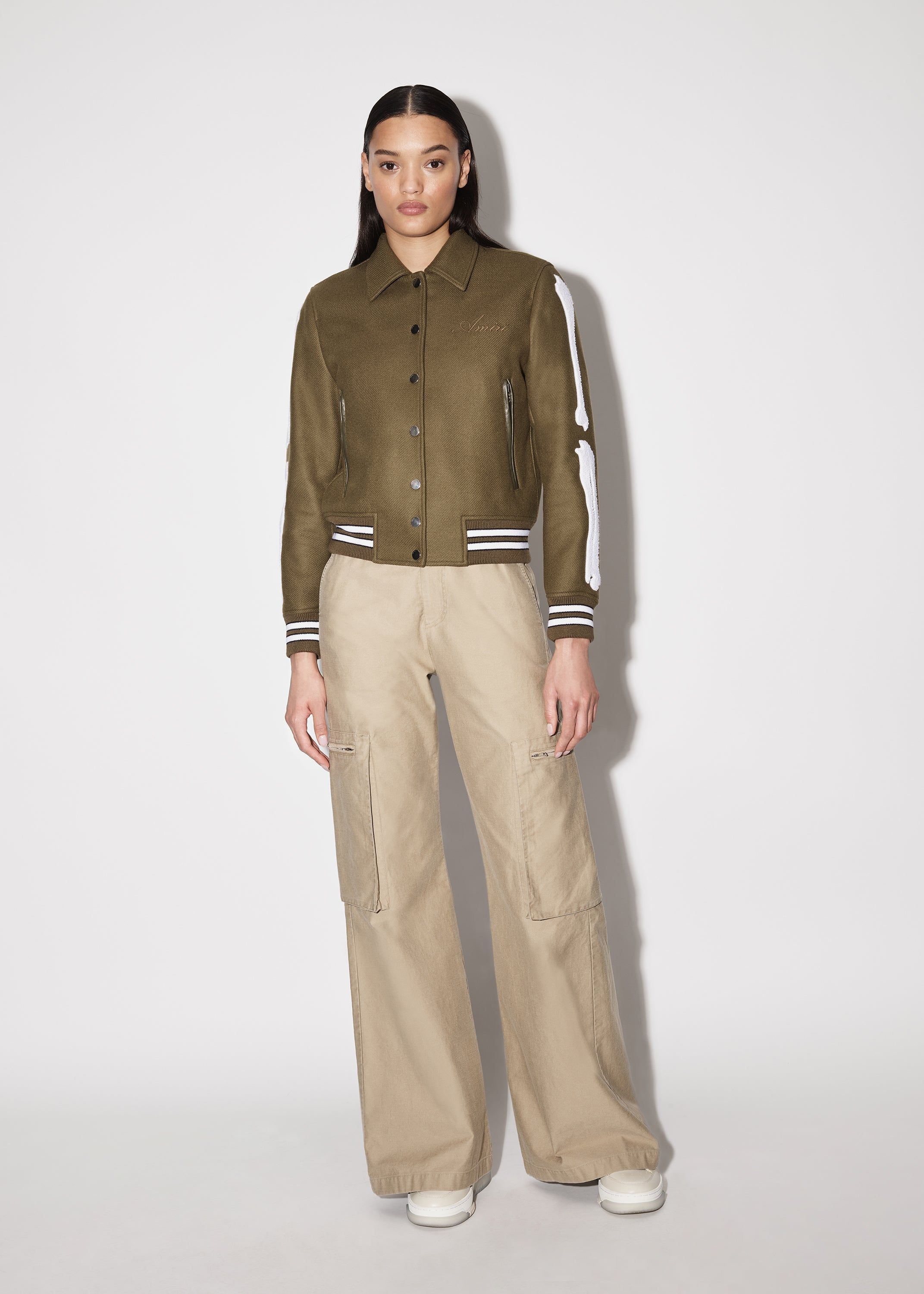 WOMEN - BONES JACKET - OLIVE GREEN sold by AMIRI product image thumbnail 3